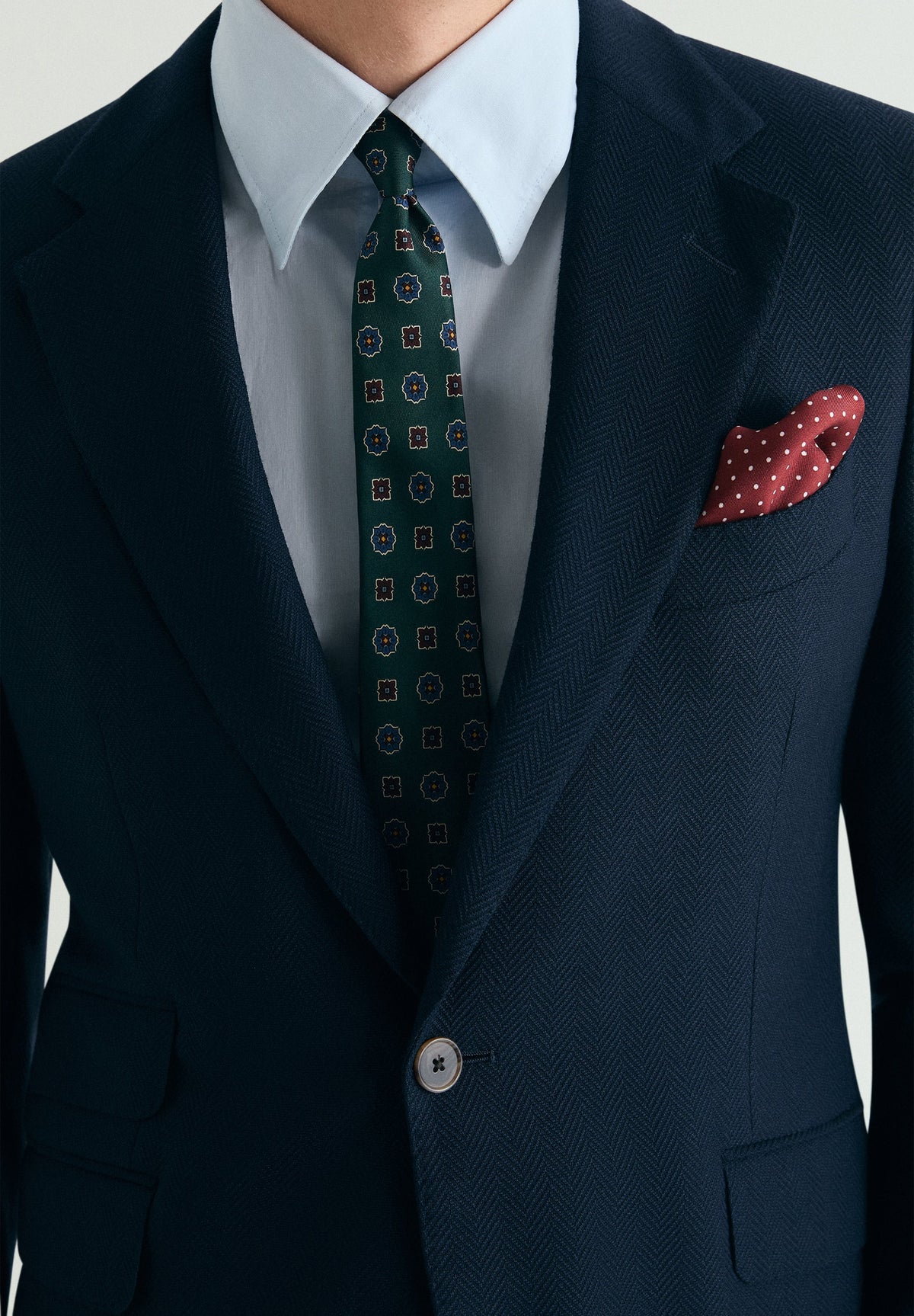 PLAIN-COLOURED WOOL BLAZER