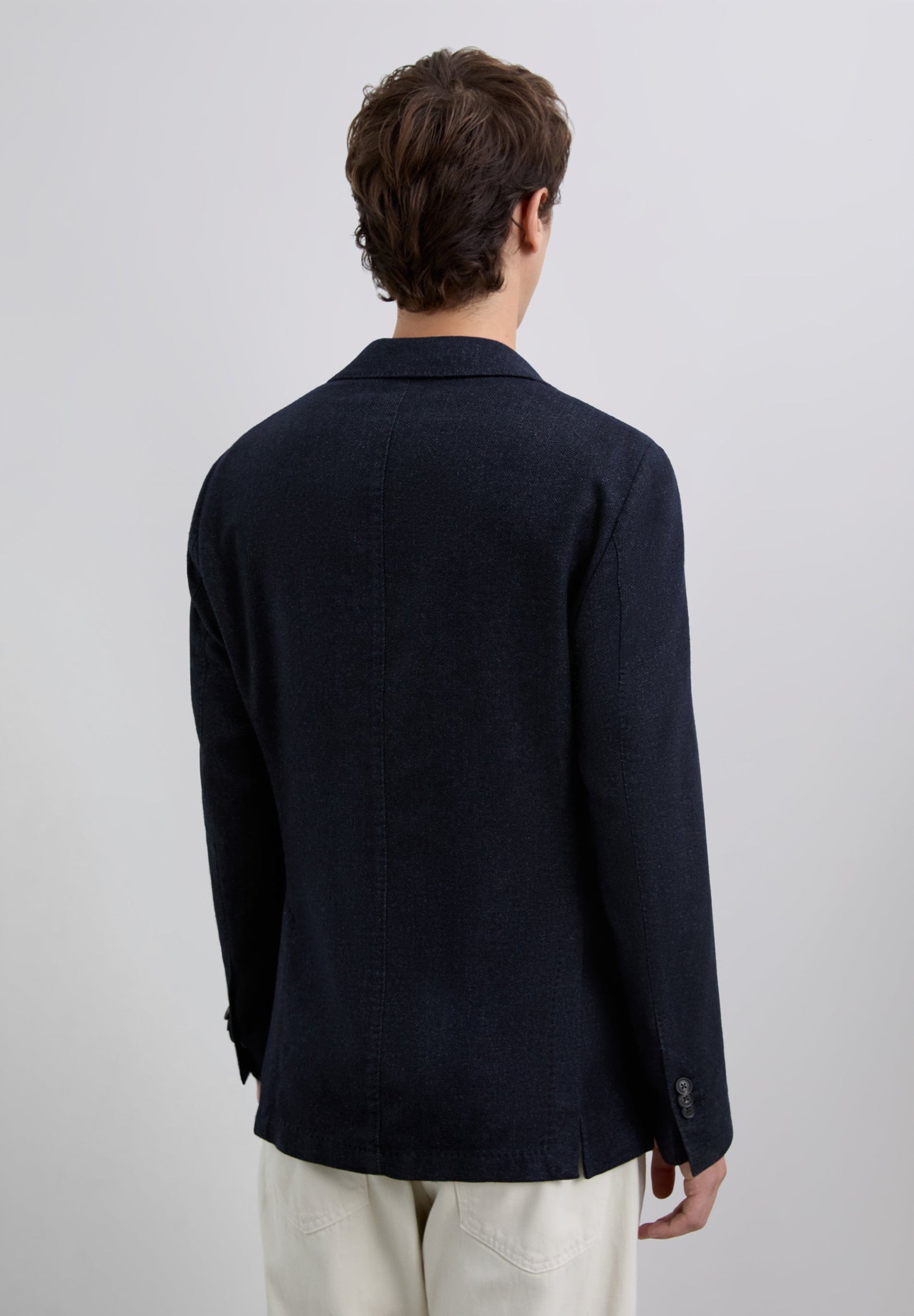 HERRINGBONE WOOL BLAZER
