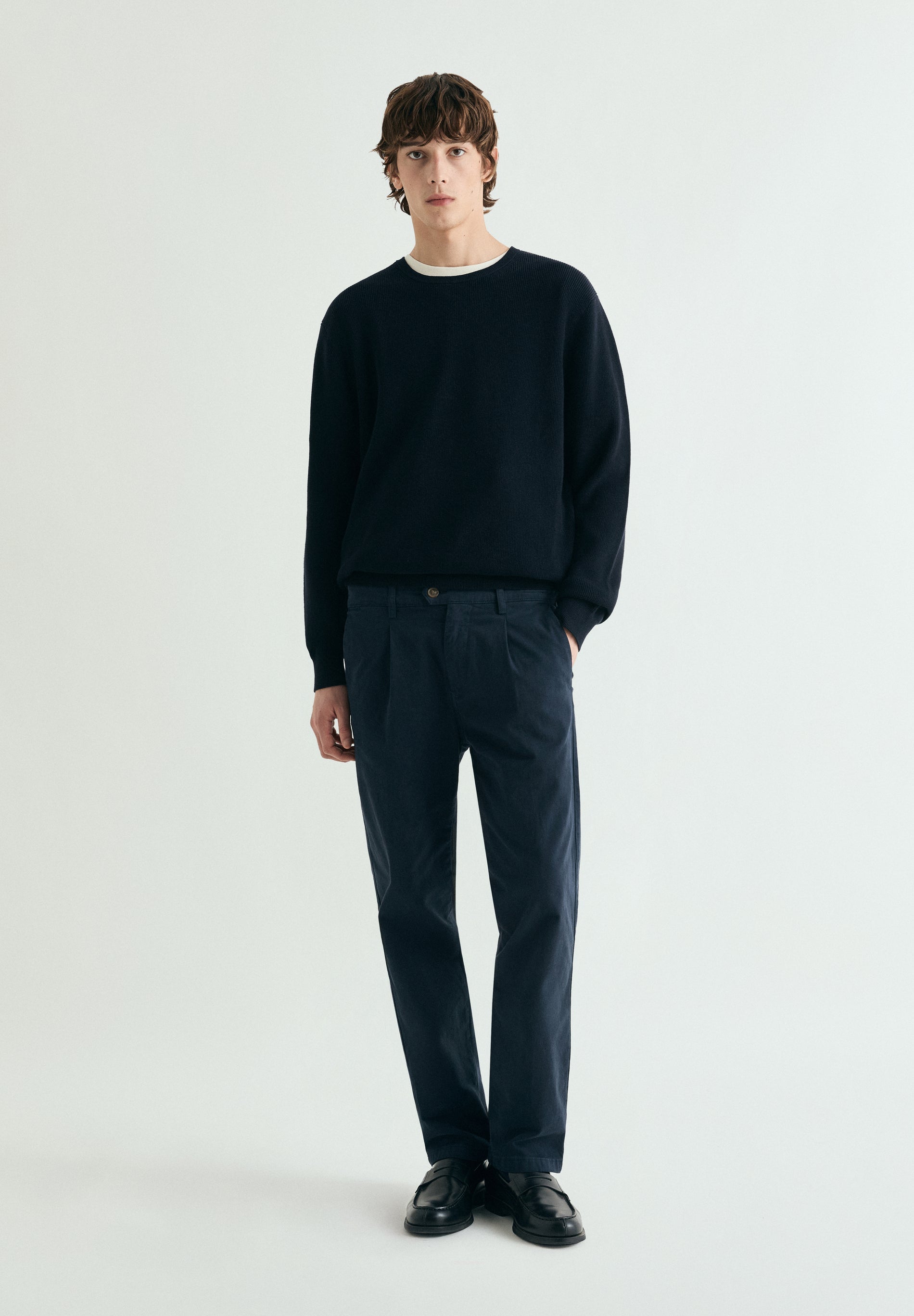 RELAXED FIT DART TROUSERS