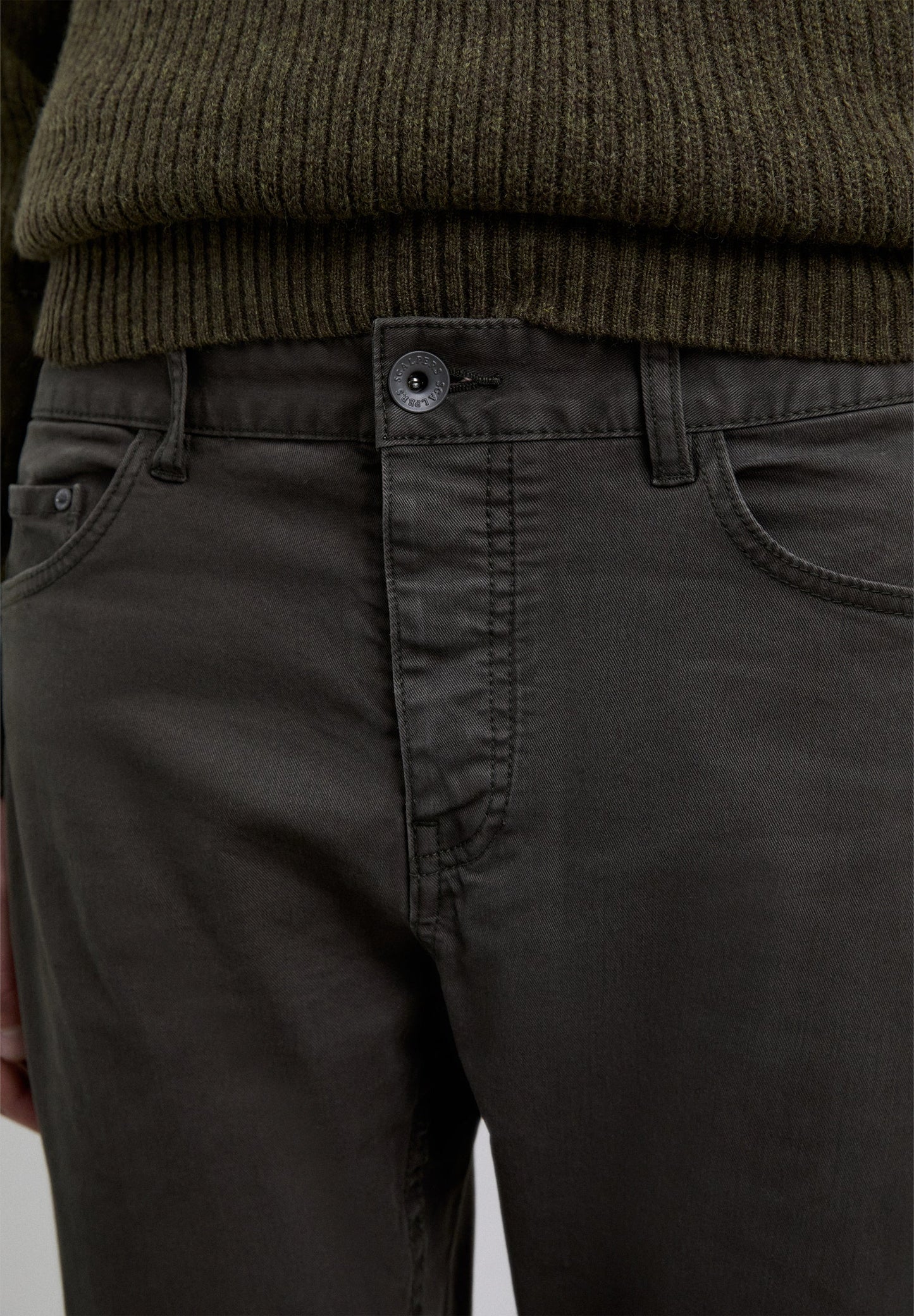 COTTON CHINO TROUSERS