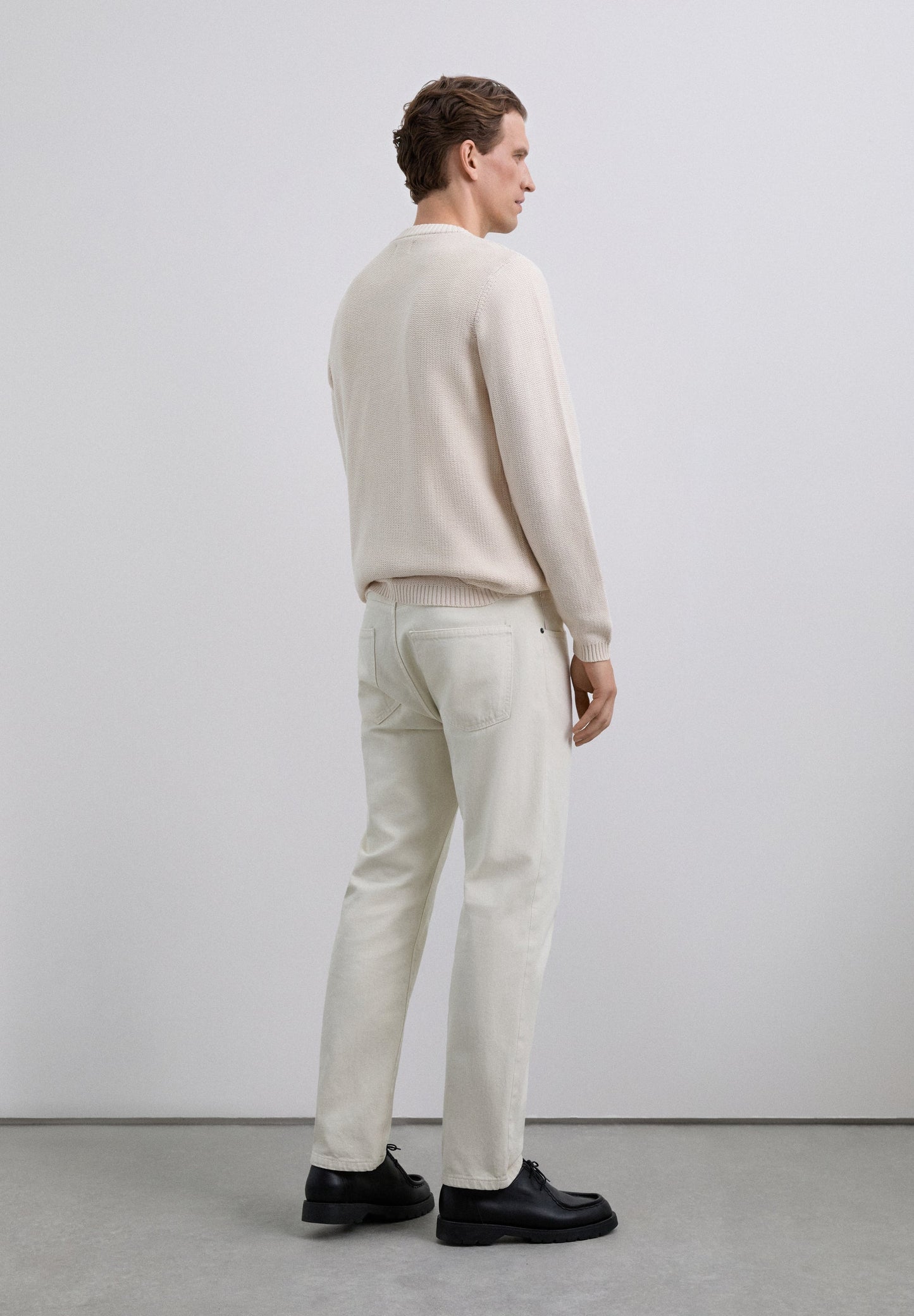STRAIGHT COTTON TROUSERS