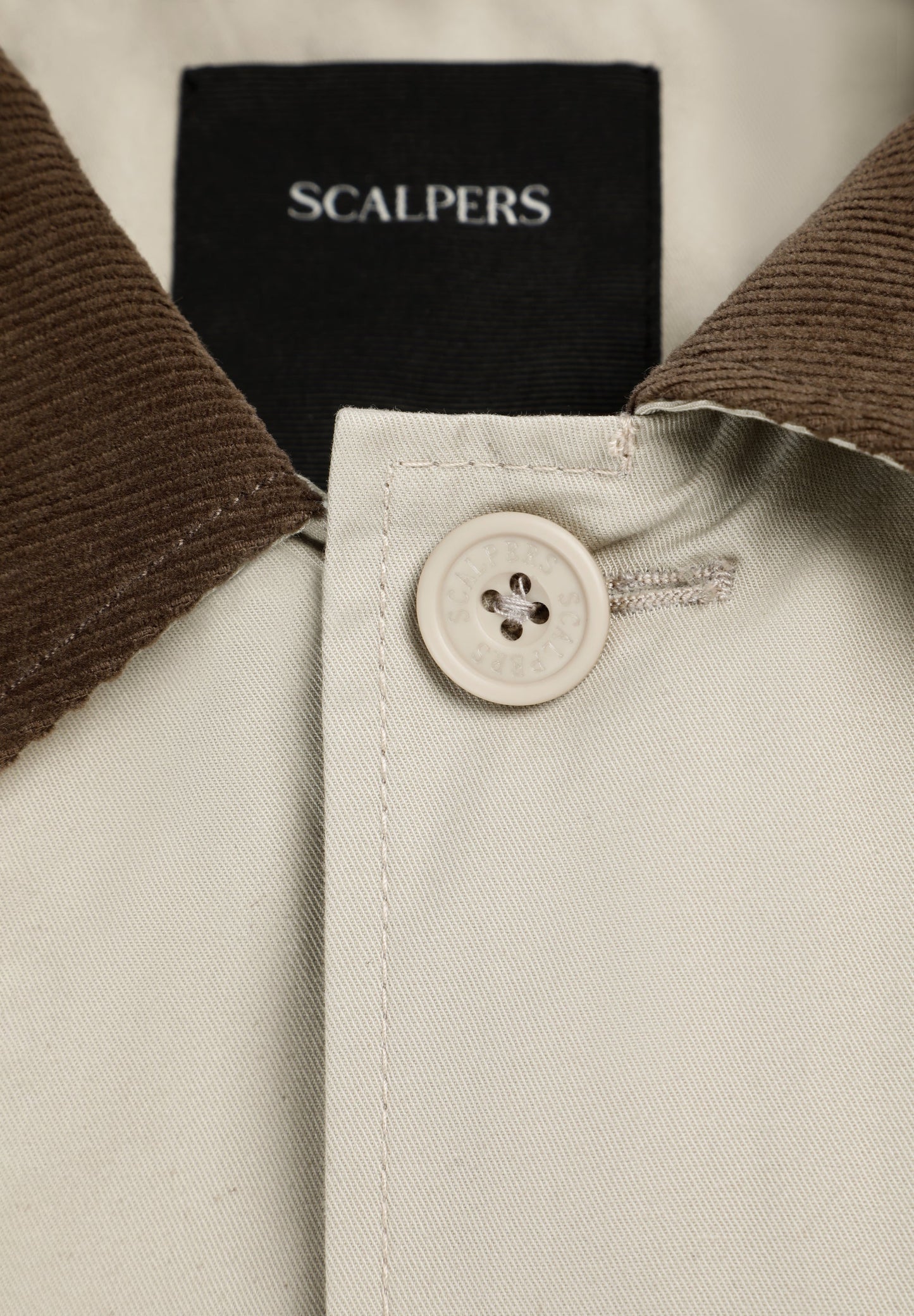 CONTRAST JACKET WITH CORDUROY COLLAR