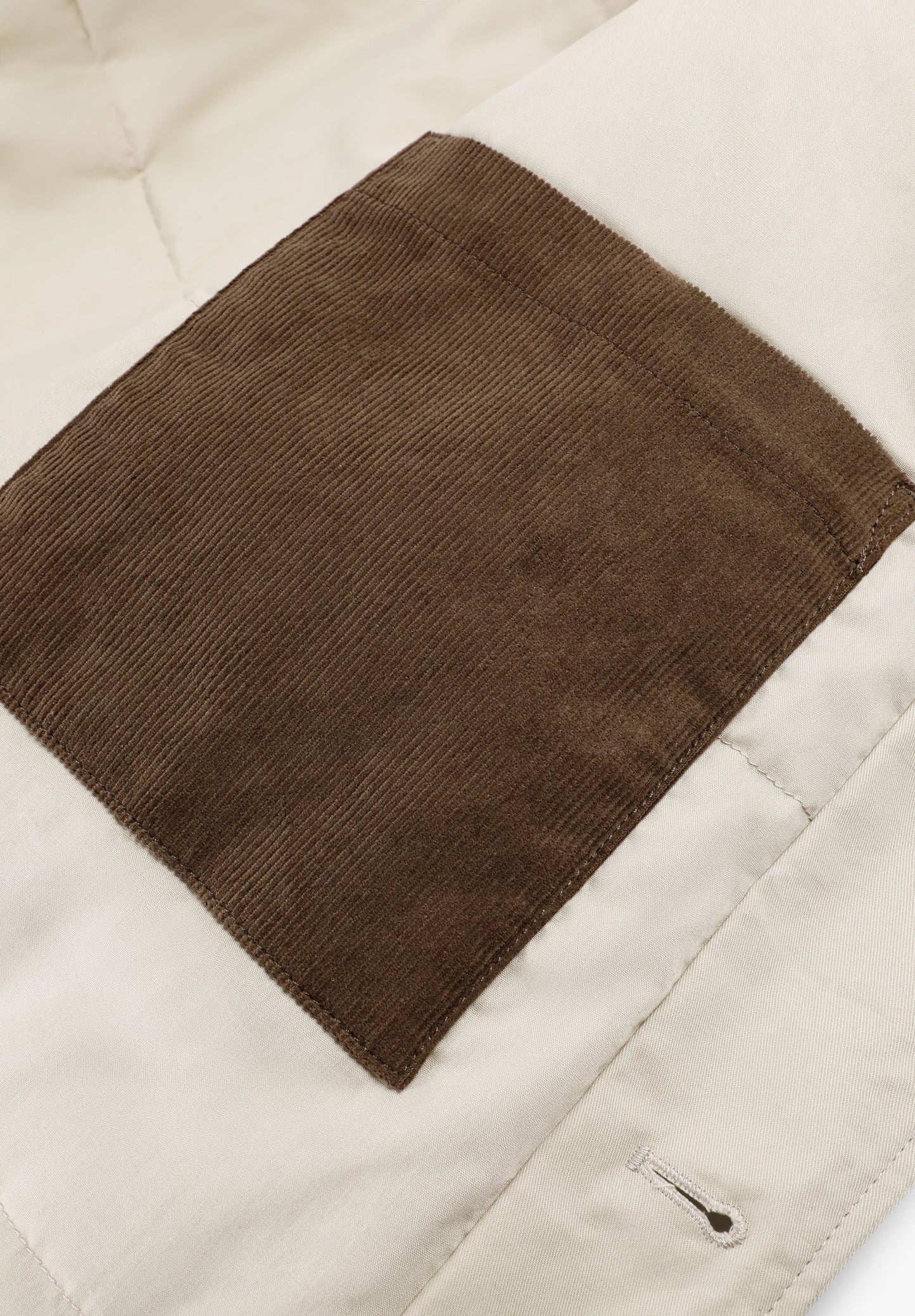 CONTRAST JACKET WITH CORDUROY COLLAR