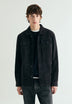 SUEDE OVERSHIRT WITH POCKETS