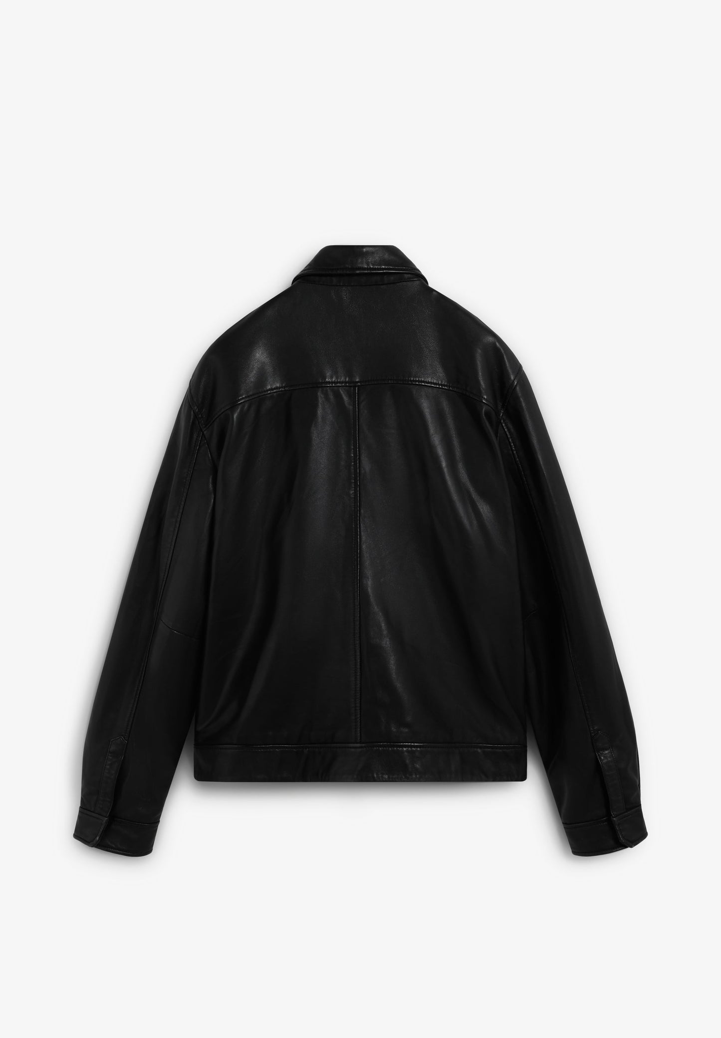 COLLARED LEATHER JACKET