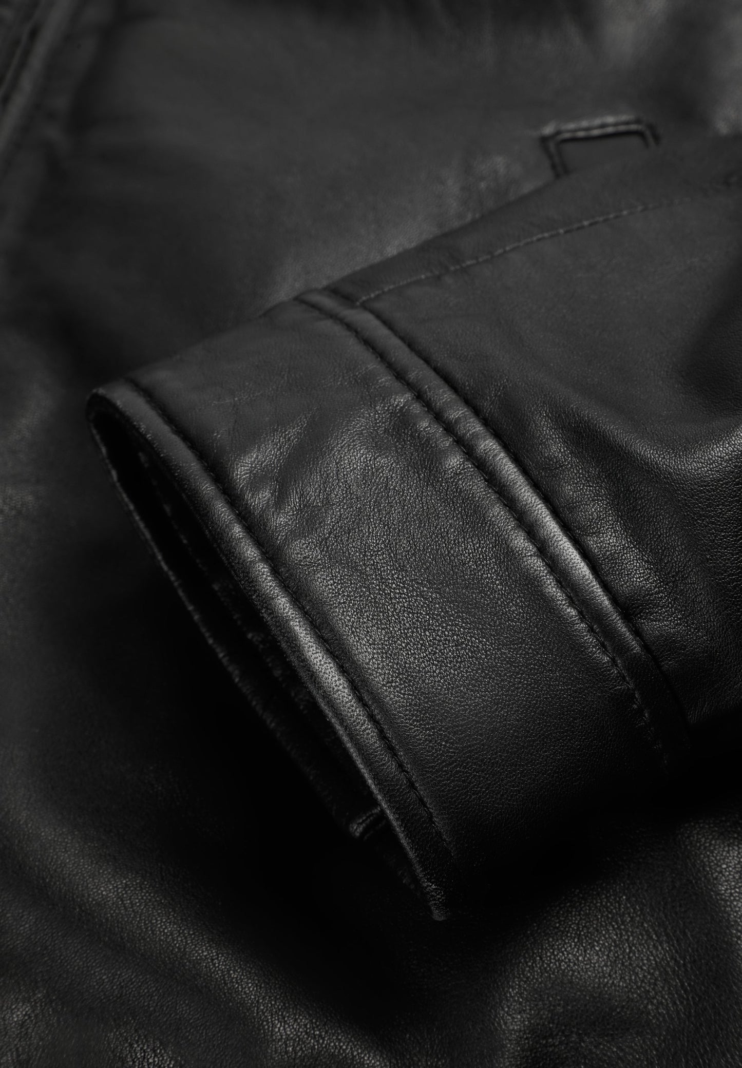 COLLARED LEATHER JACKET