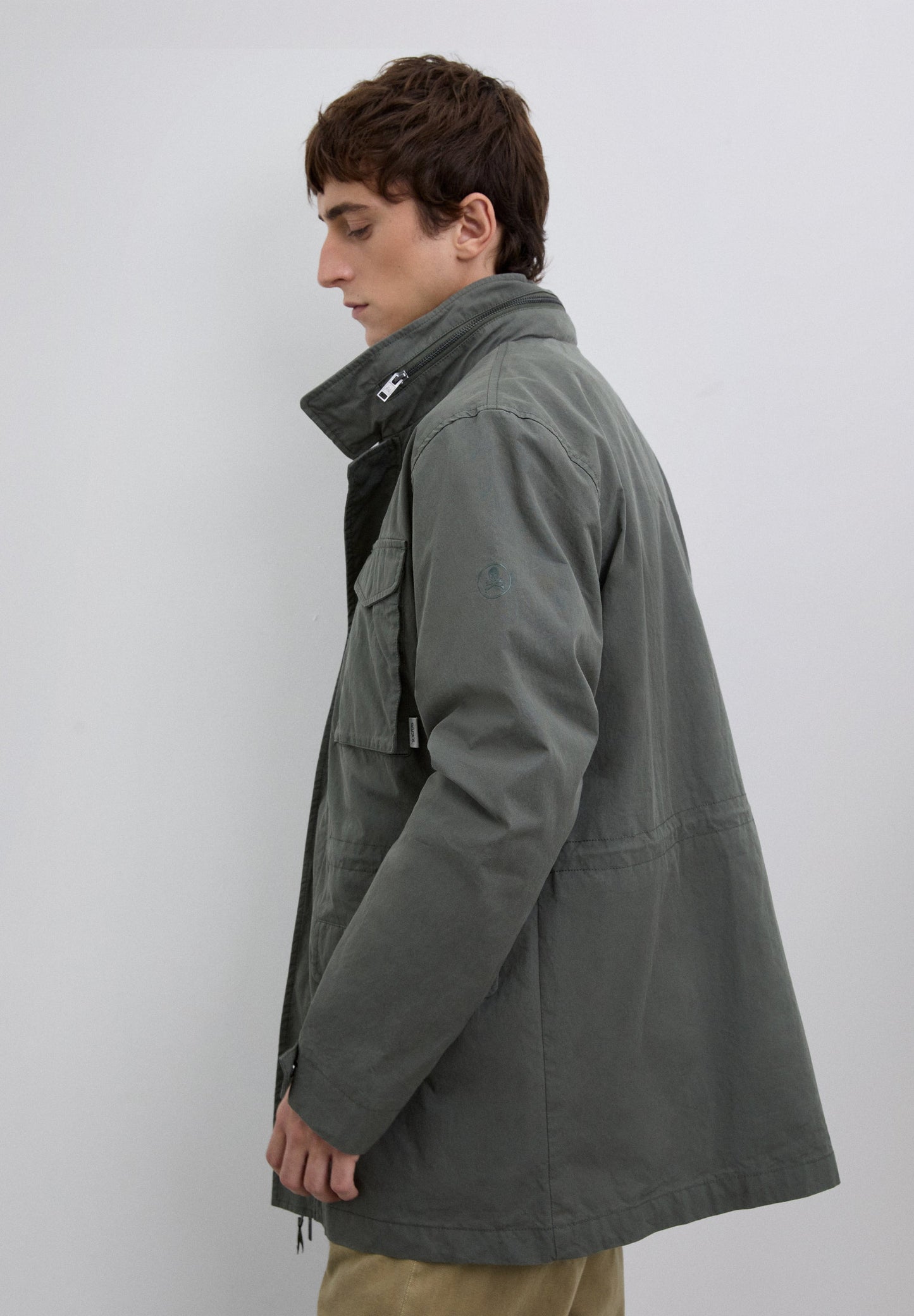 MILITARY PARKA WITH LOGO