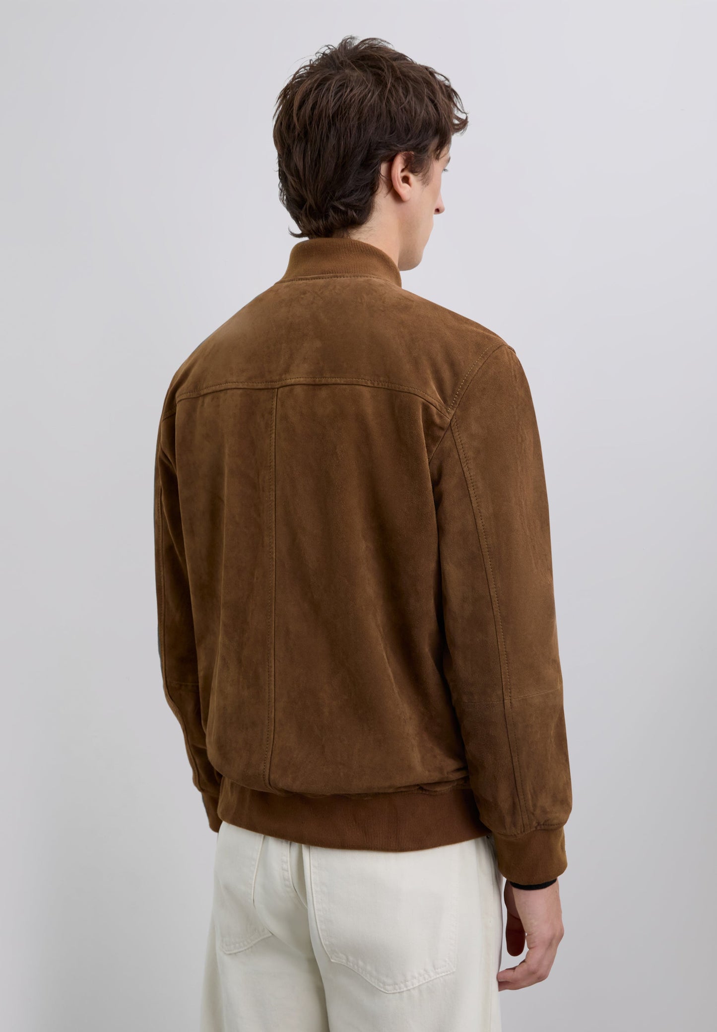 LEATHER BOMBER JACKET
