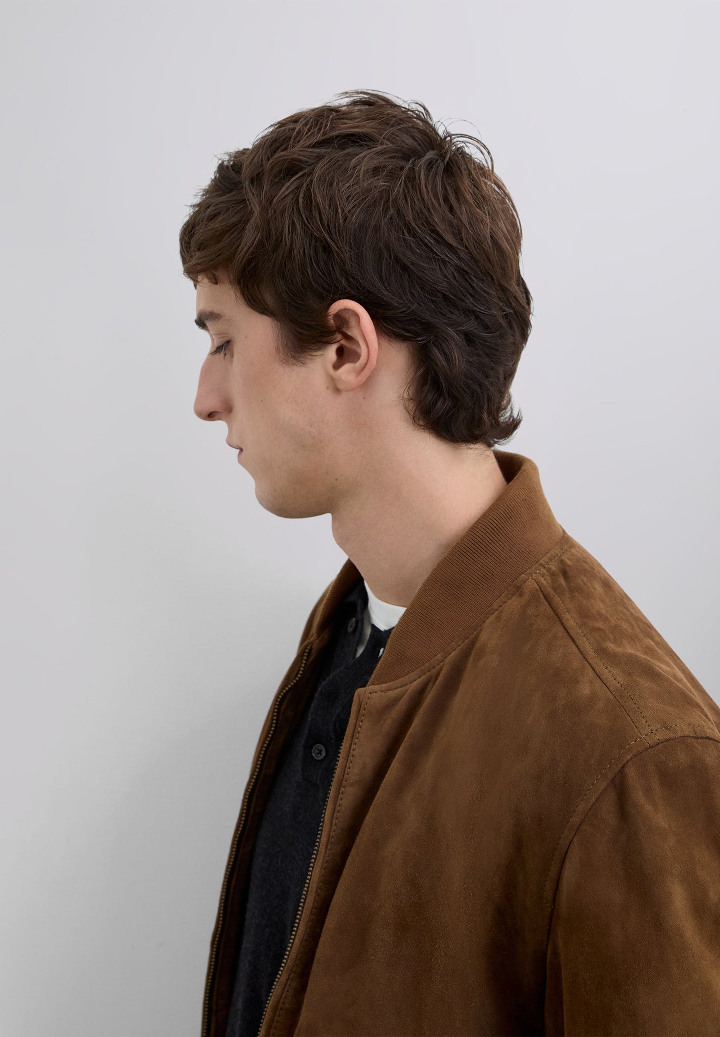 LEATHER BOMBER JACKET