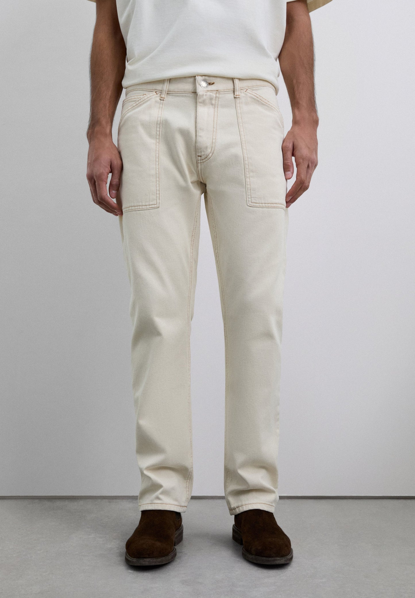 CARPENTER CROPPED FIT JEANS