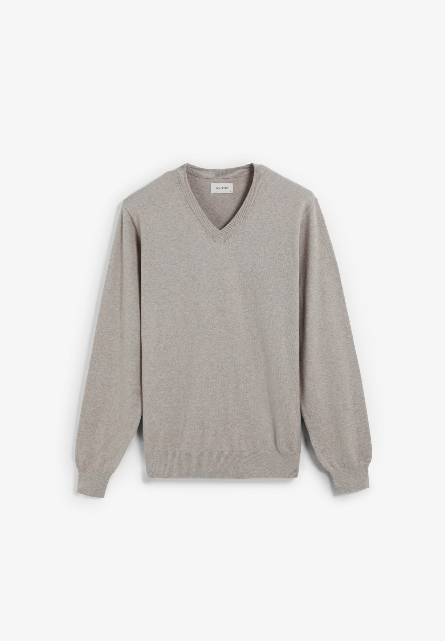 V-NECK SKULL SWEATER