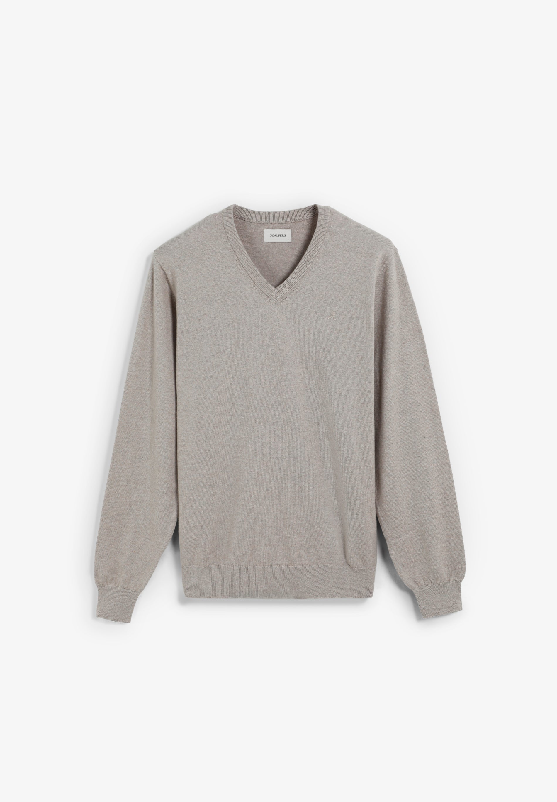 V-NECK SKULL SWEATER