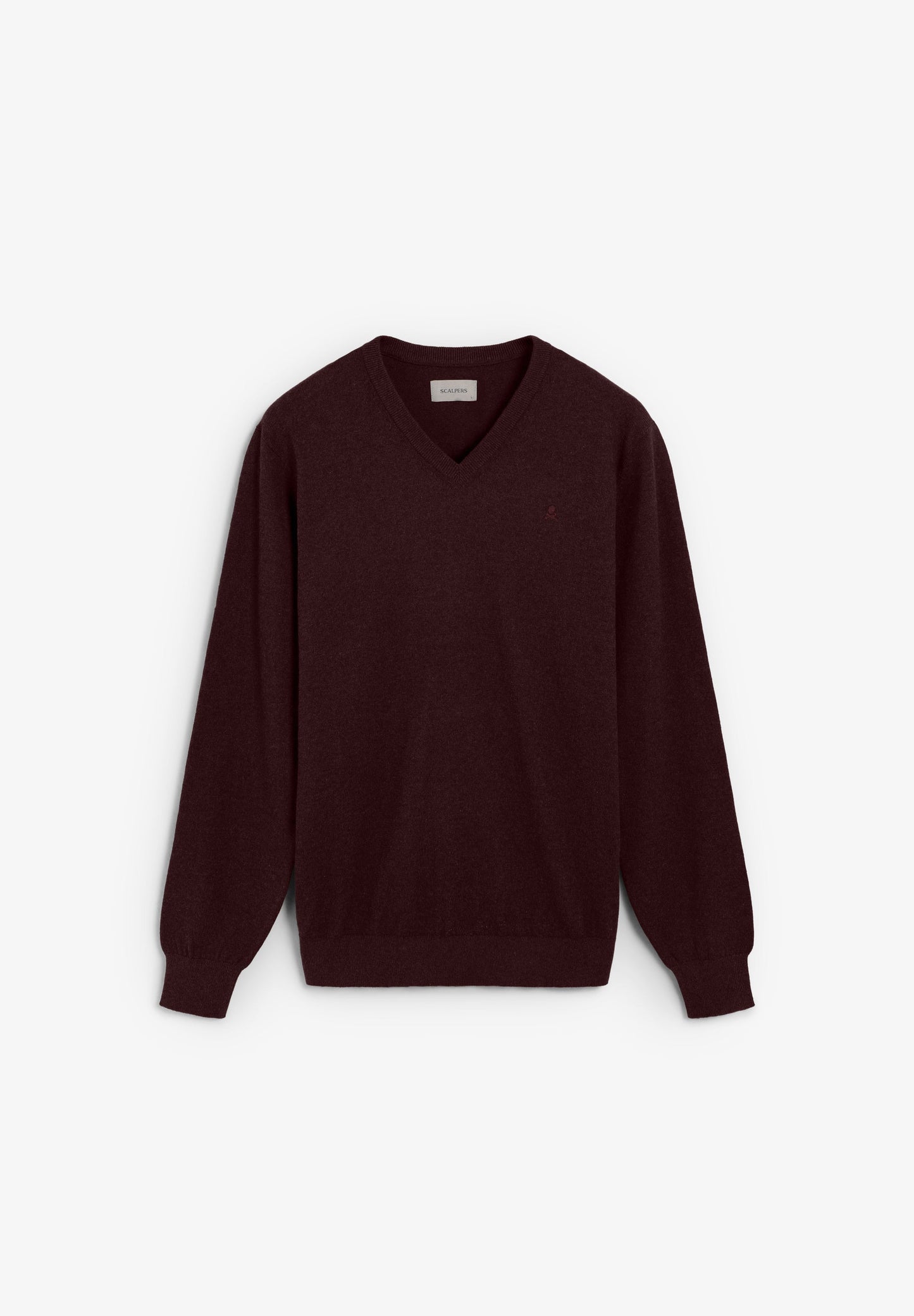V-NECK SKULL SWEATER