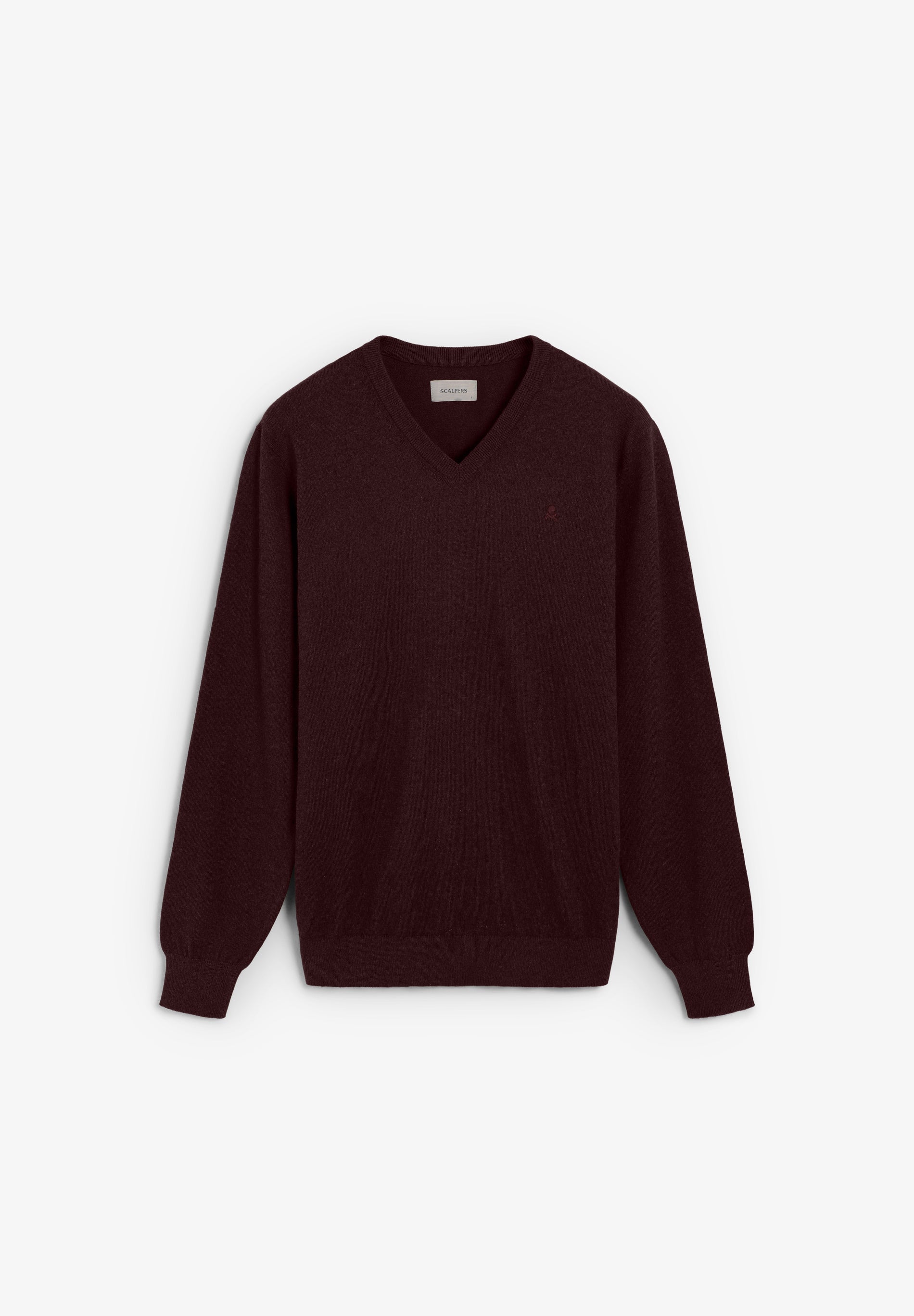 V-NECK SKULL SWEATER