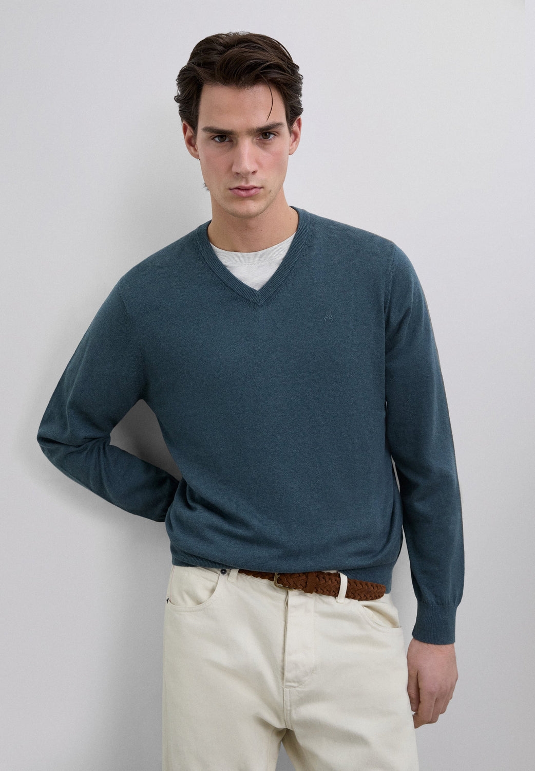 JERSEY PUNTO CUELLO PICO ALGODÓN - Scalpers