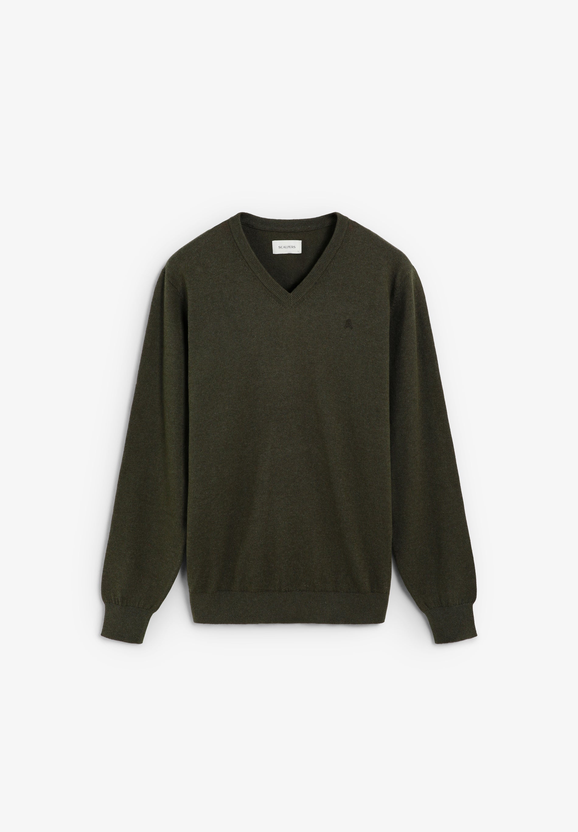 V-NECK SKULL SWEATER