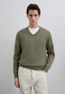 V-NECK SKULL SWEATER