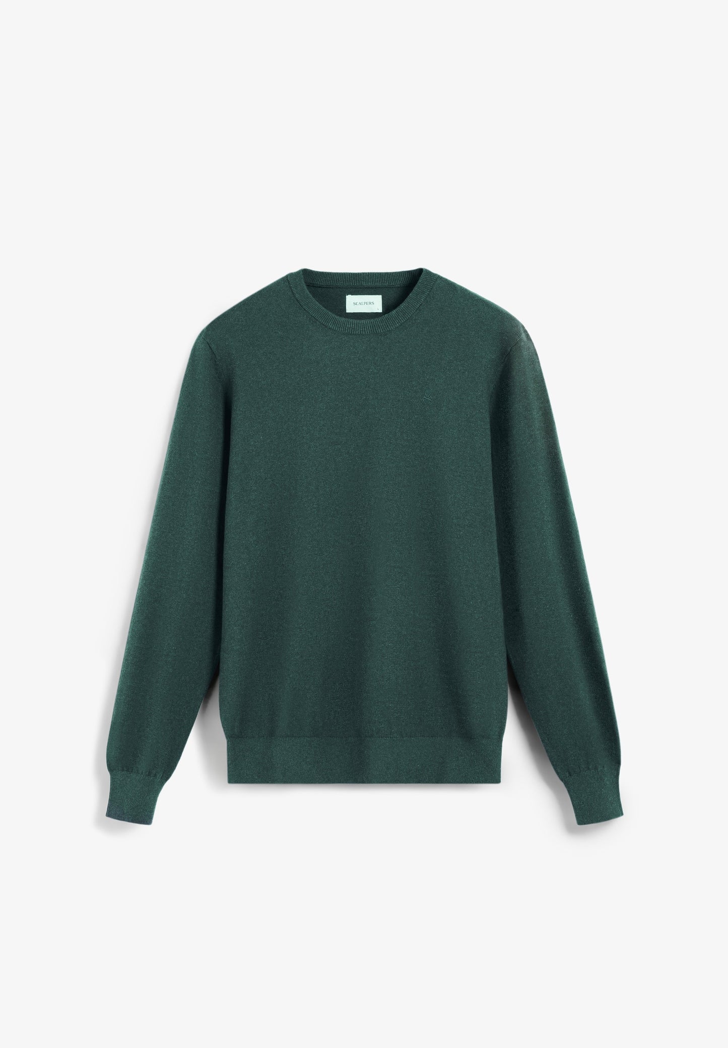 WOOL SWEATER WITH EMBROIDERED SKULL