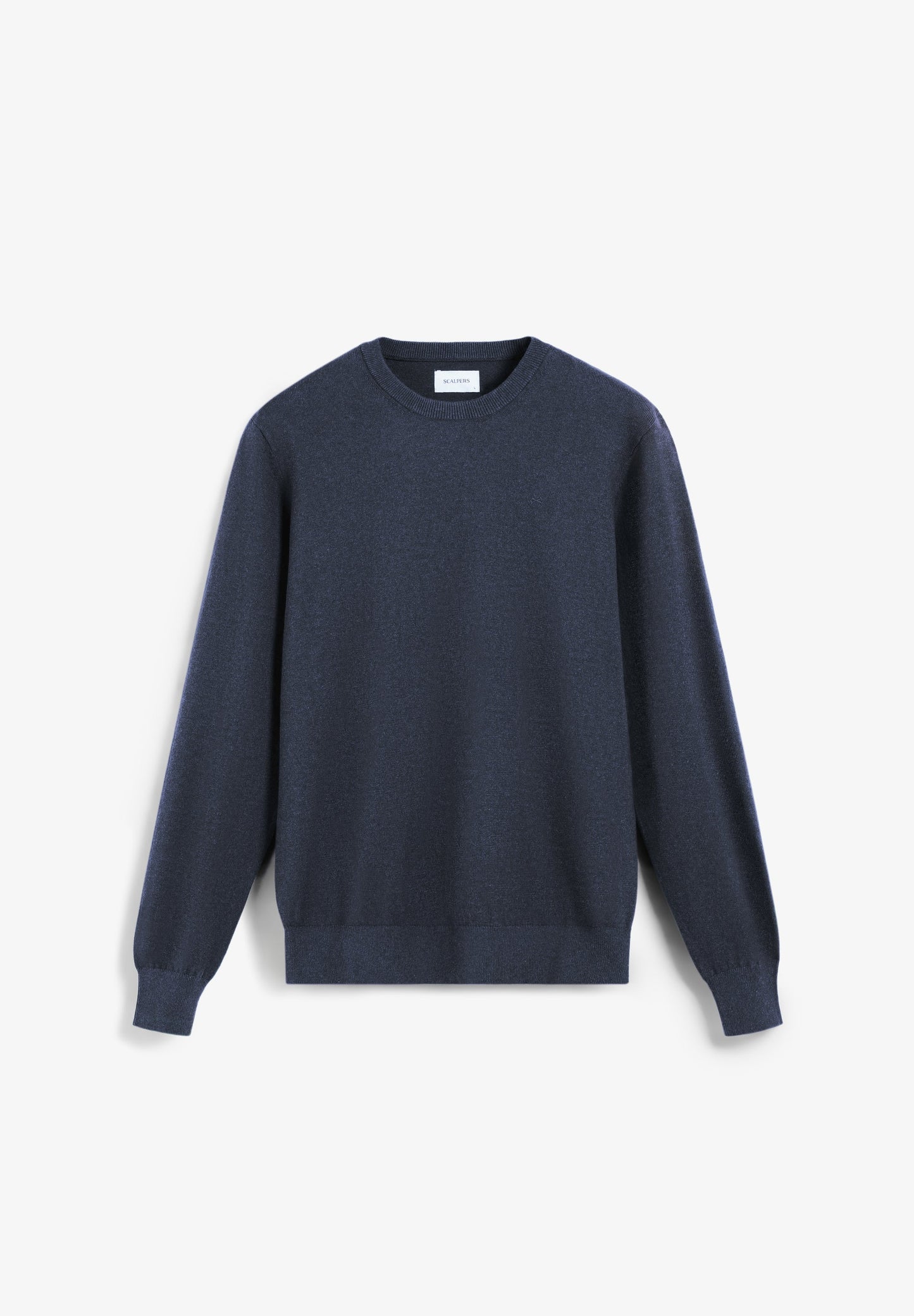 WOOL SWEATER WITH EMBROIDERED SKULL