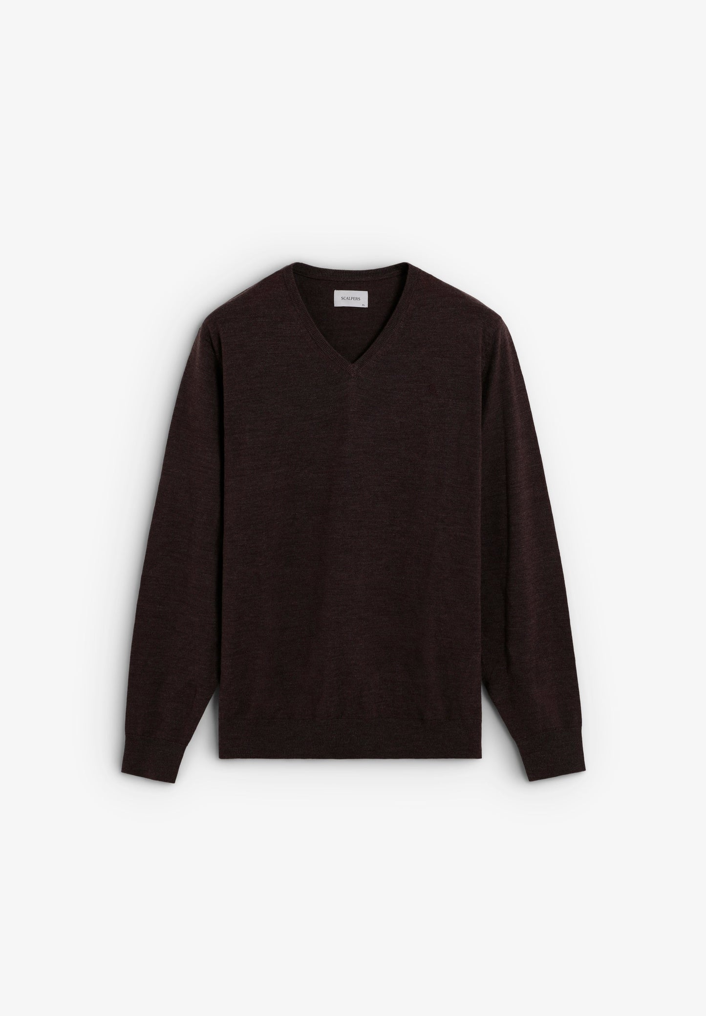 V-NECK WOOL SWEATER WITH SKULL