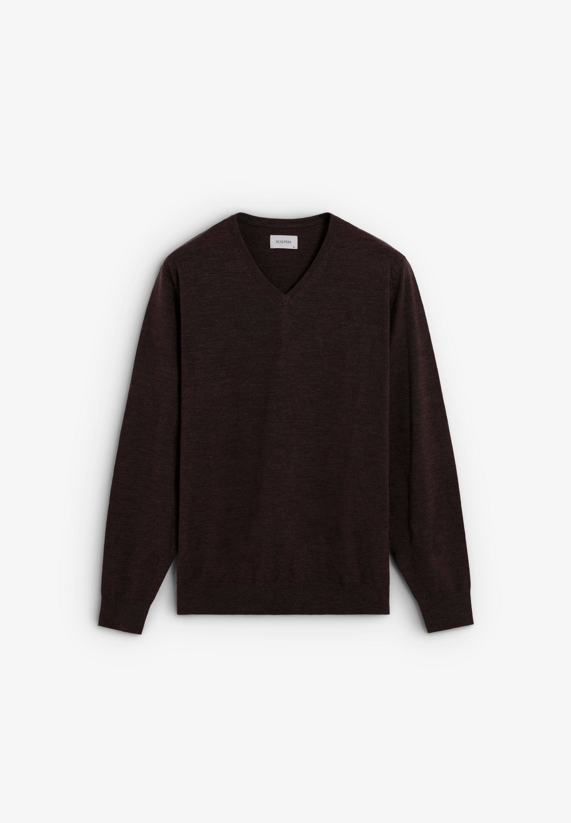 V-NECK WOOL SWEATER WITH SKULL