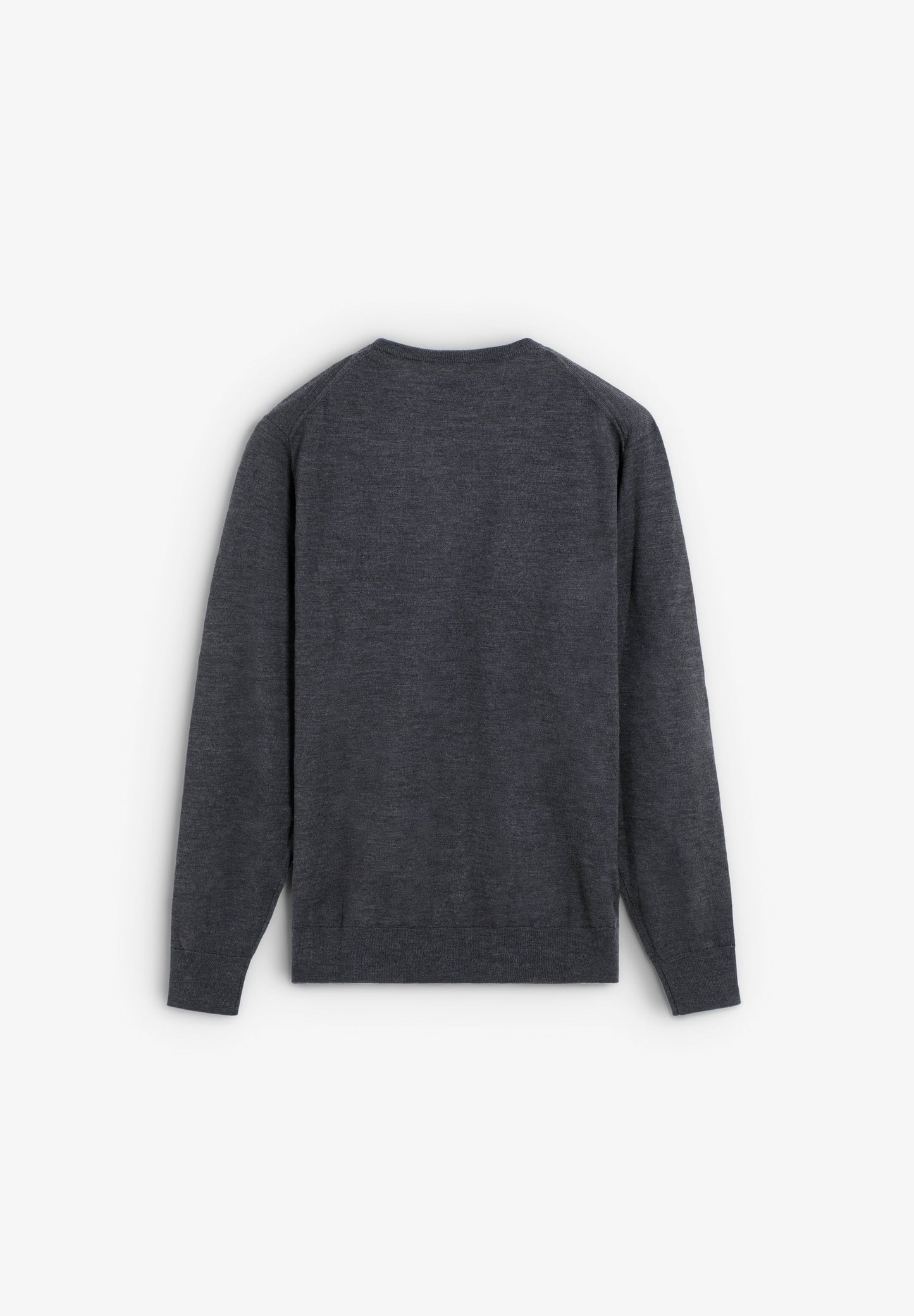 V-NECK WOOL SWEATER WITH SKULL