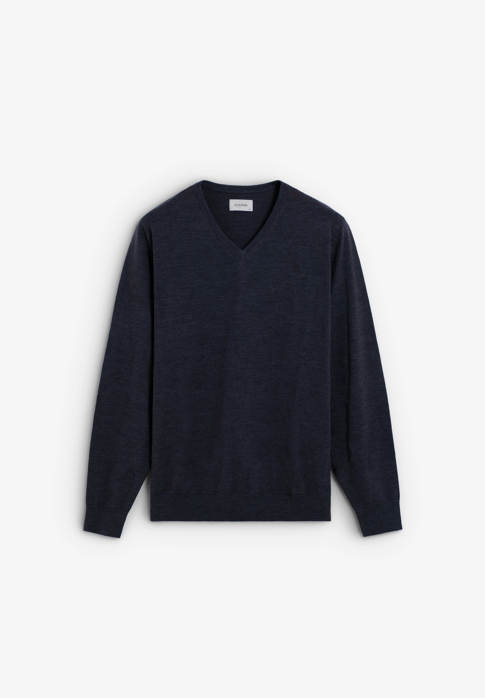 V-NECK WOOL SWEATER WITH SKULL