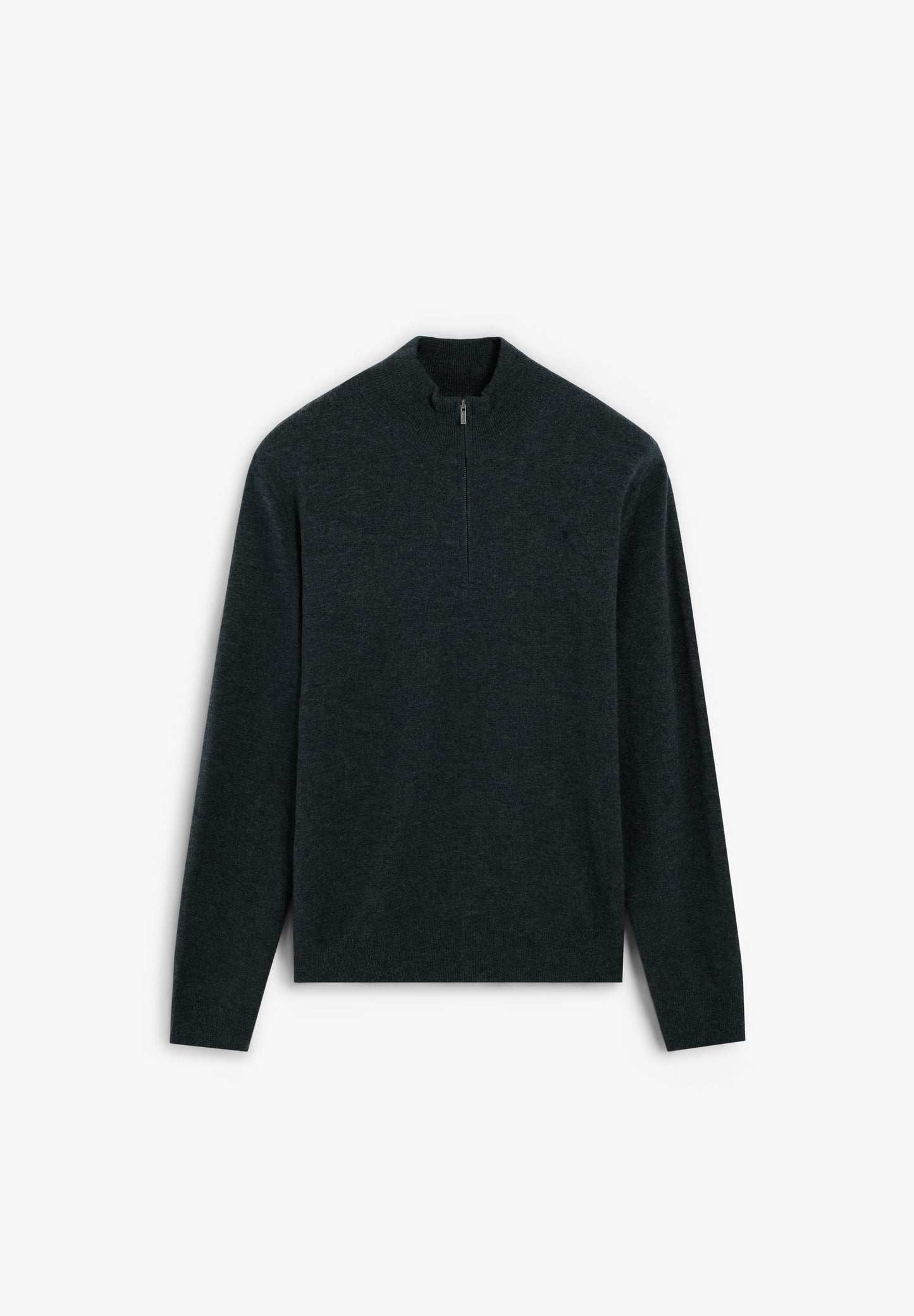 ZIPPED WOOL SWEATER WITH SKULL