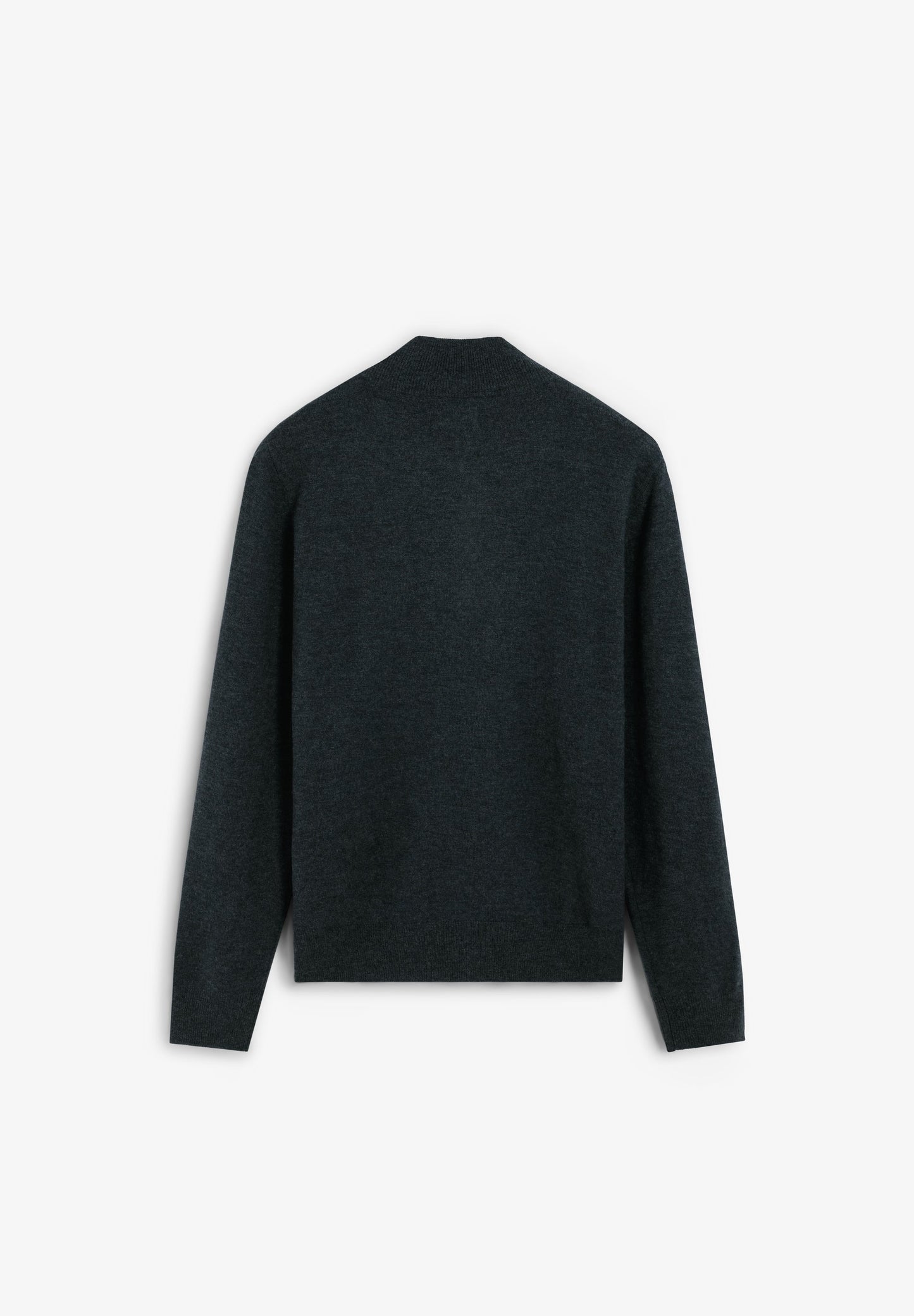 ZIPPED WOOL SWEATER WITH SKULL