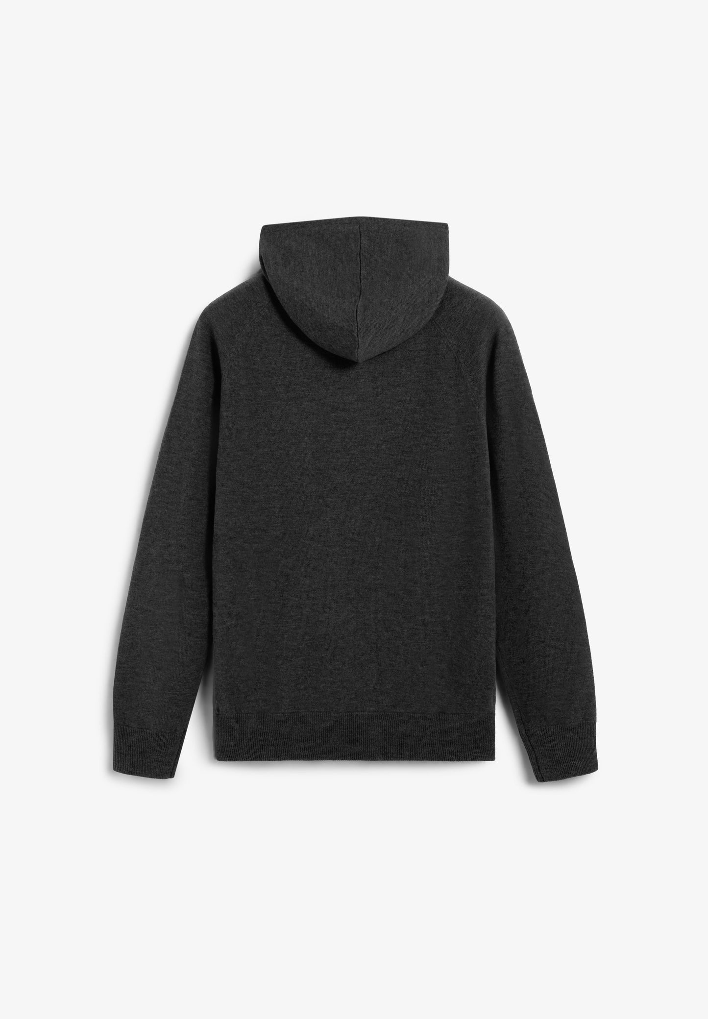 WOOL SWEATER WITH ADJUSTABLE HOOD