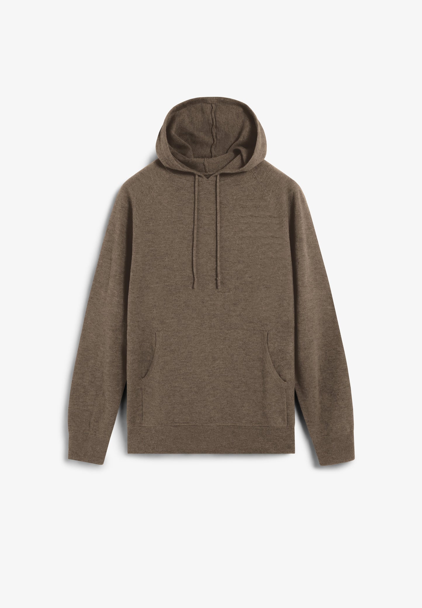 WOOL SWEATER WITH ADJUSTABLE HOOD