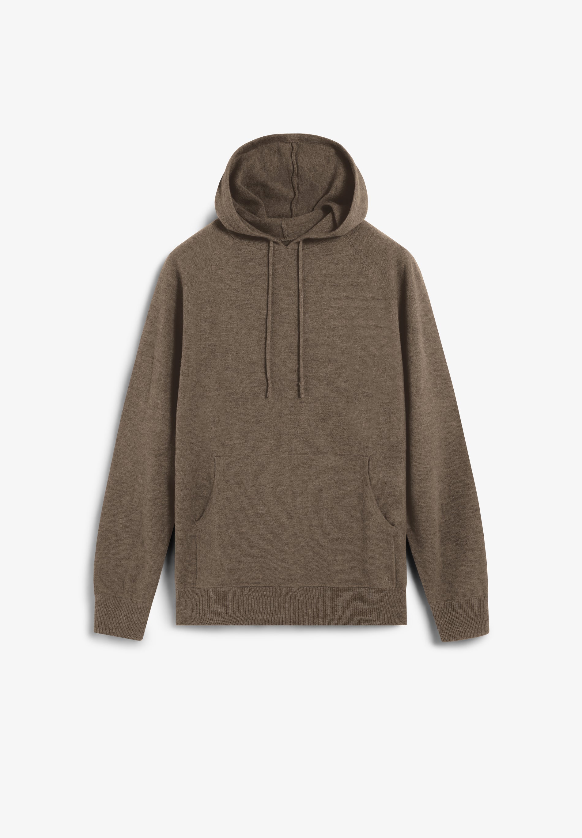 WOOL SWEATER WITH ADJUSTABLE HOOD