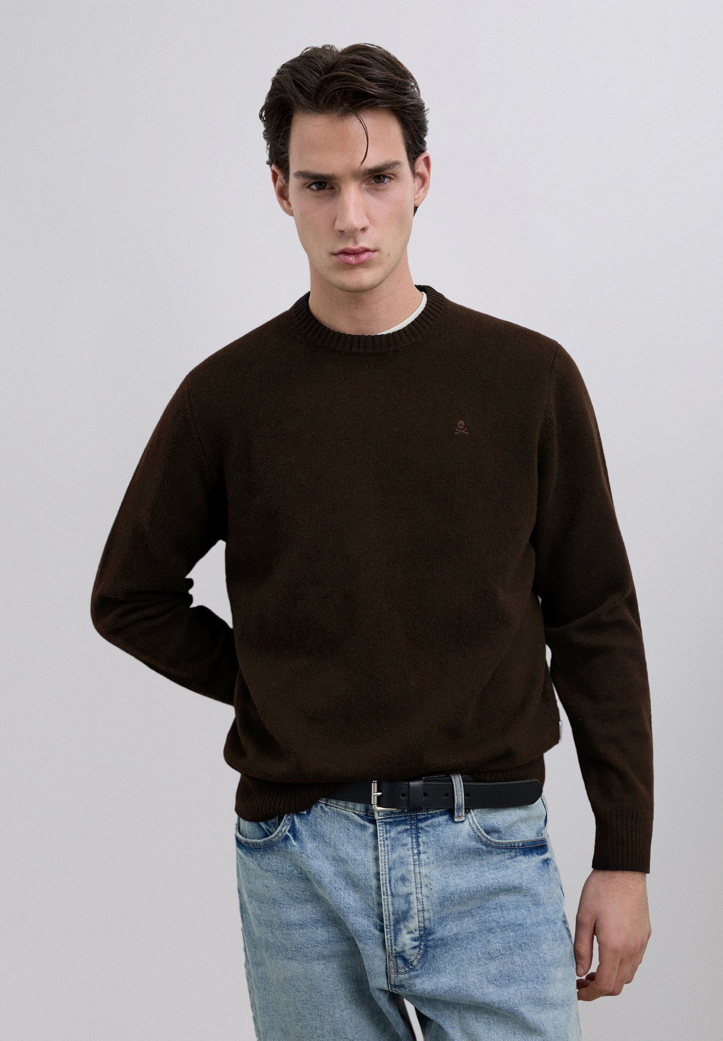 WOOL SWEATER WITH LOGO