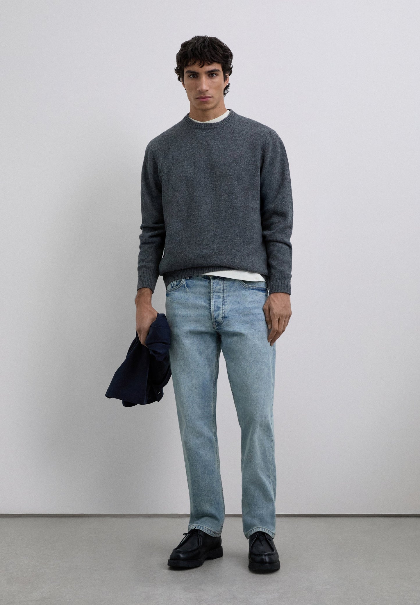 WOOL SWEATER WITH LOGO