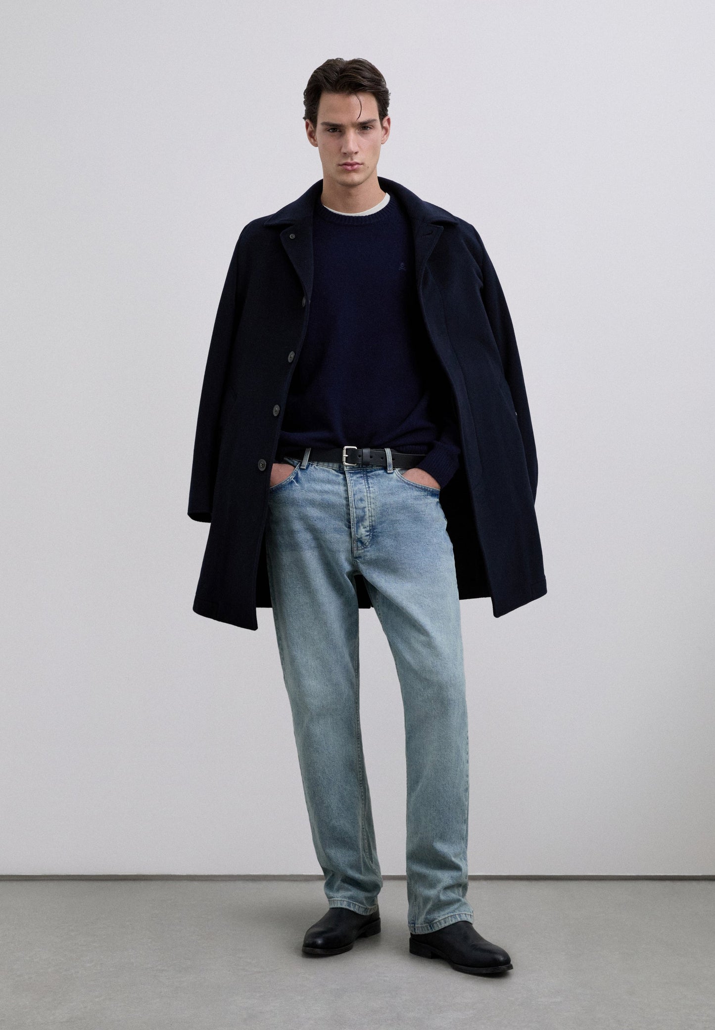 WOOL SWEATER WITH LOGO