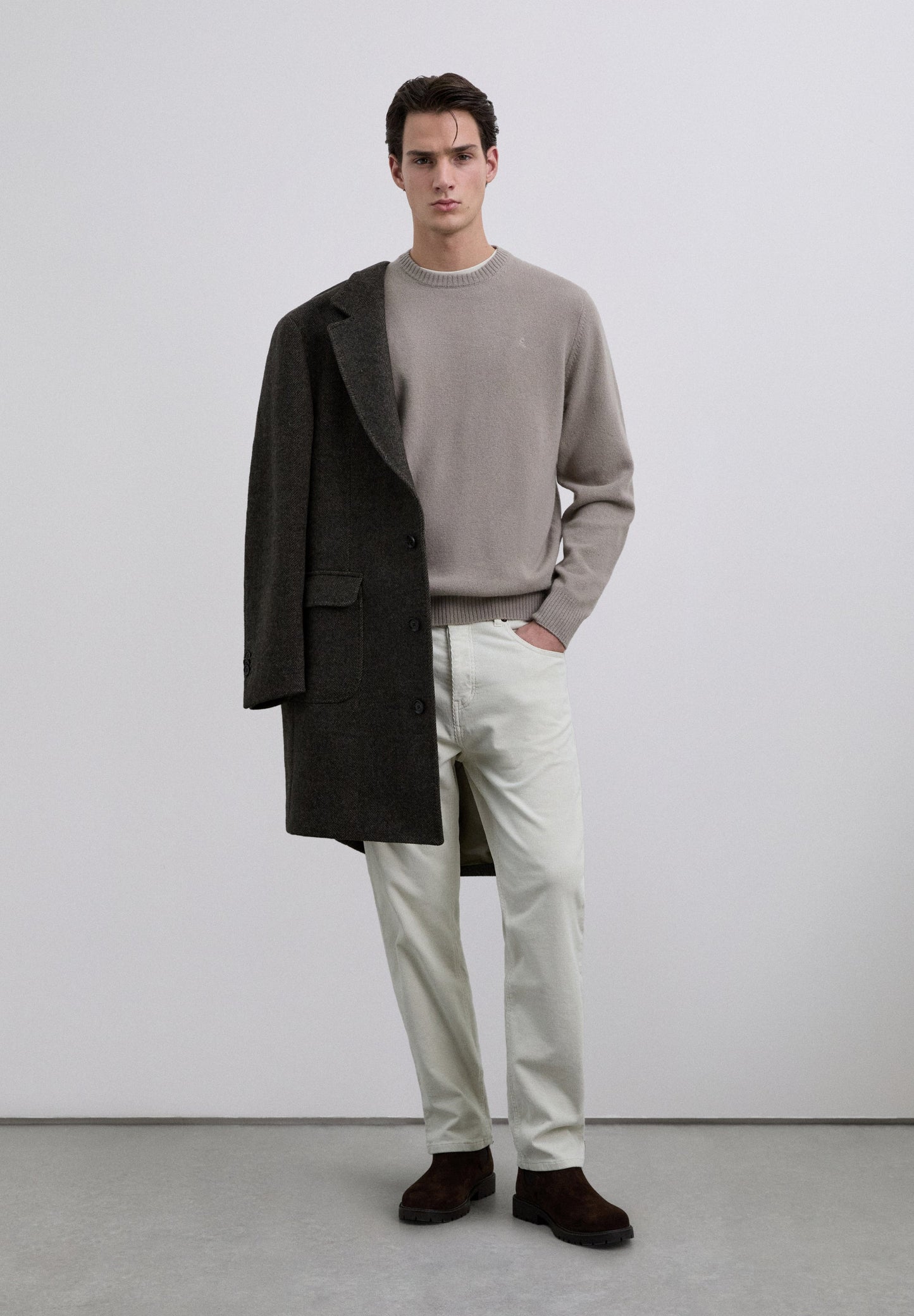 WOOL SWEATER WITH LOGO