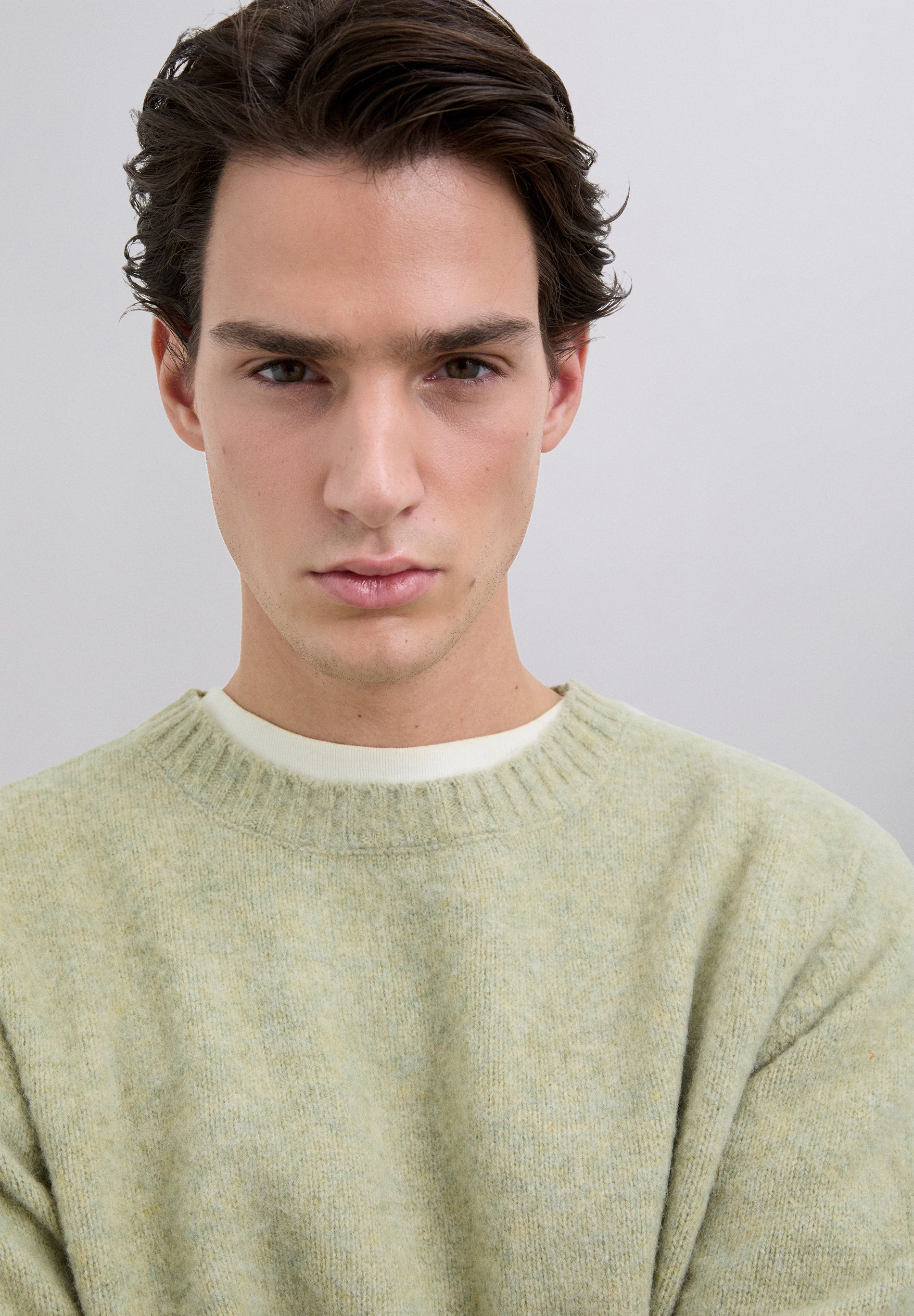 BRUSHED WOOL JUMPER