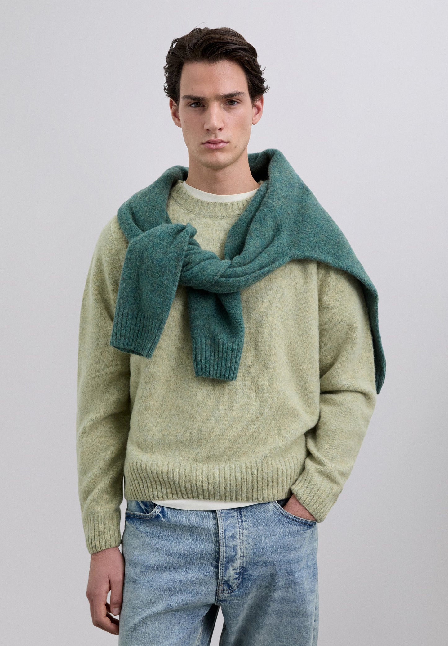 BRUSHED WOOL JUMPER