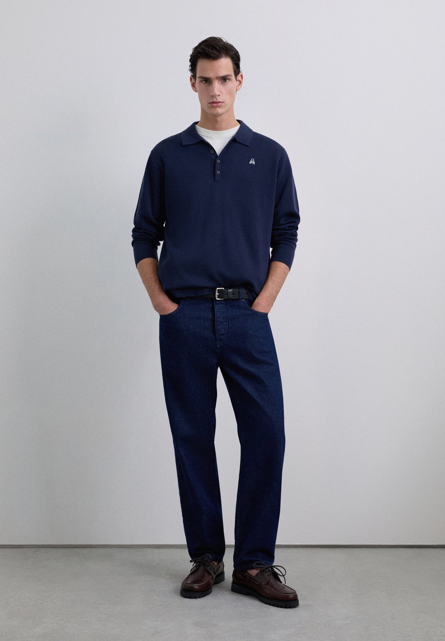 SKULL PATCH POLO JERSEY