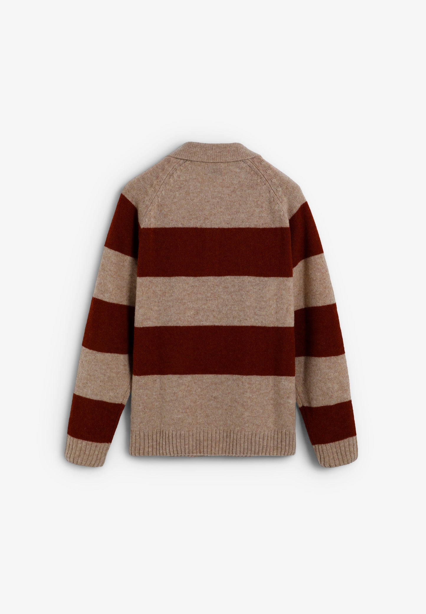 STRIPED POLO SWEATER