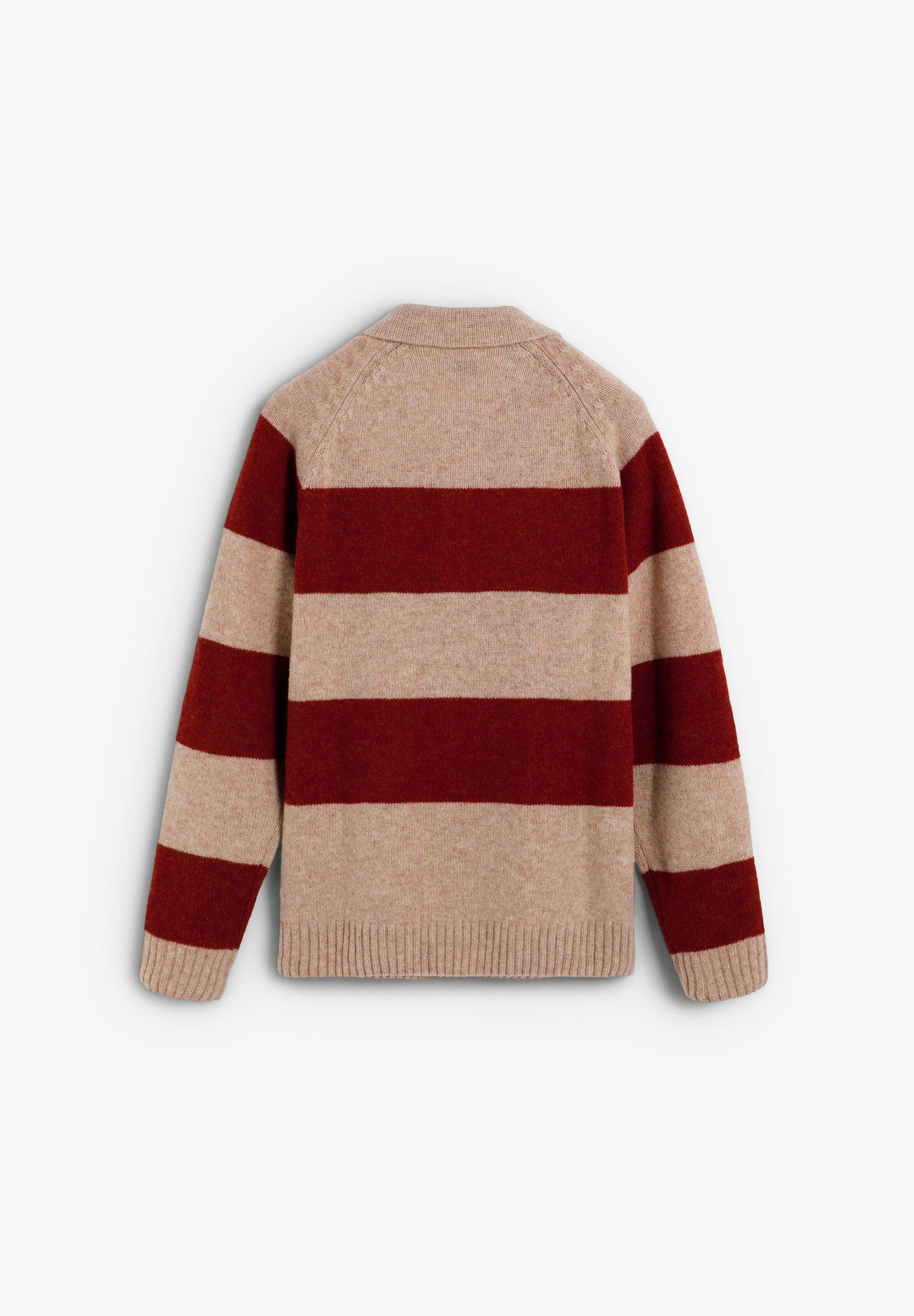 STRIPED POLO SWEATER