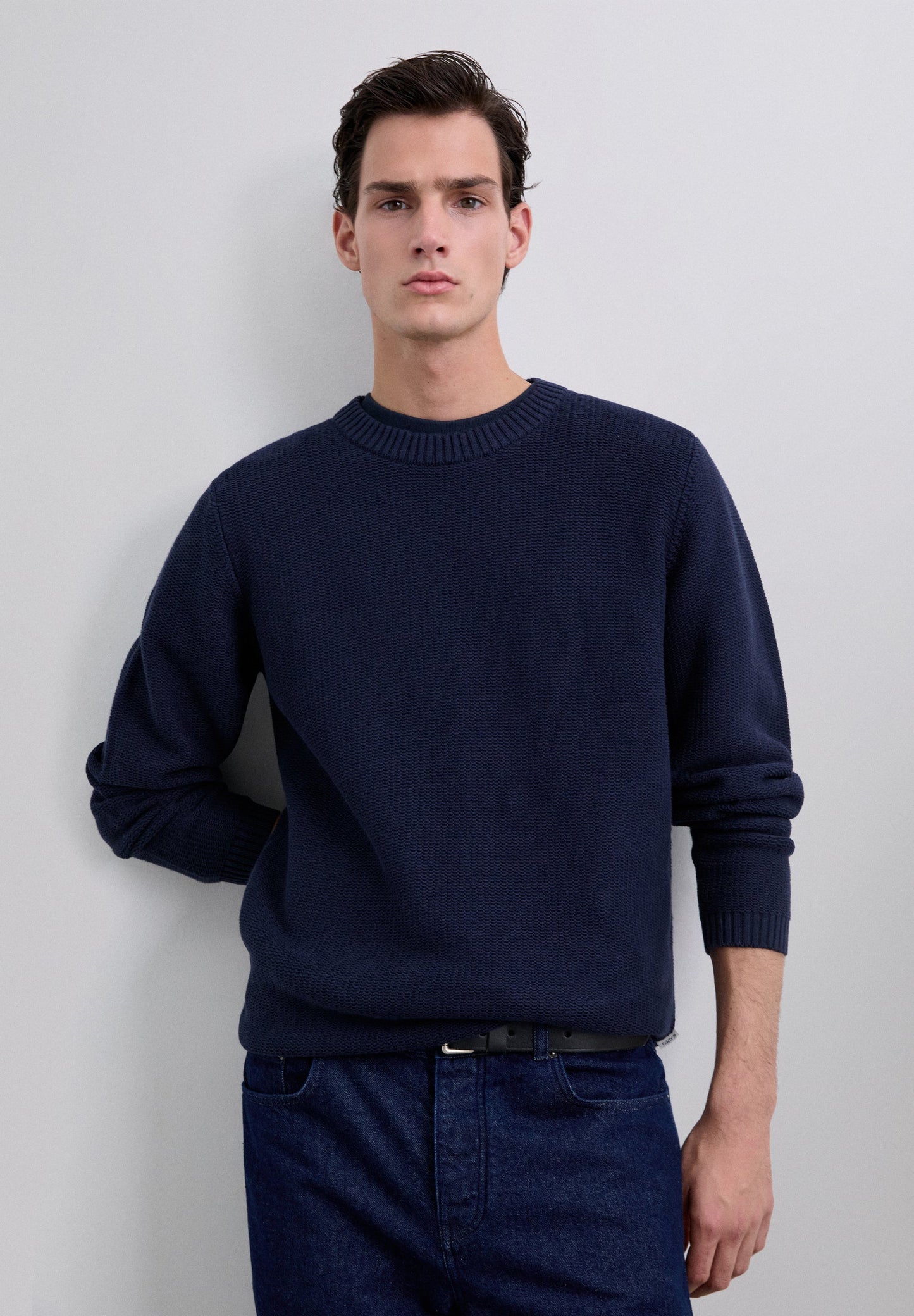 TEXTURED KNIT SWEATER