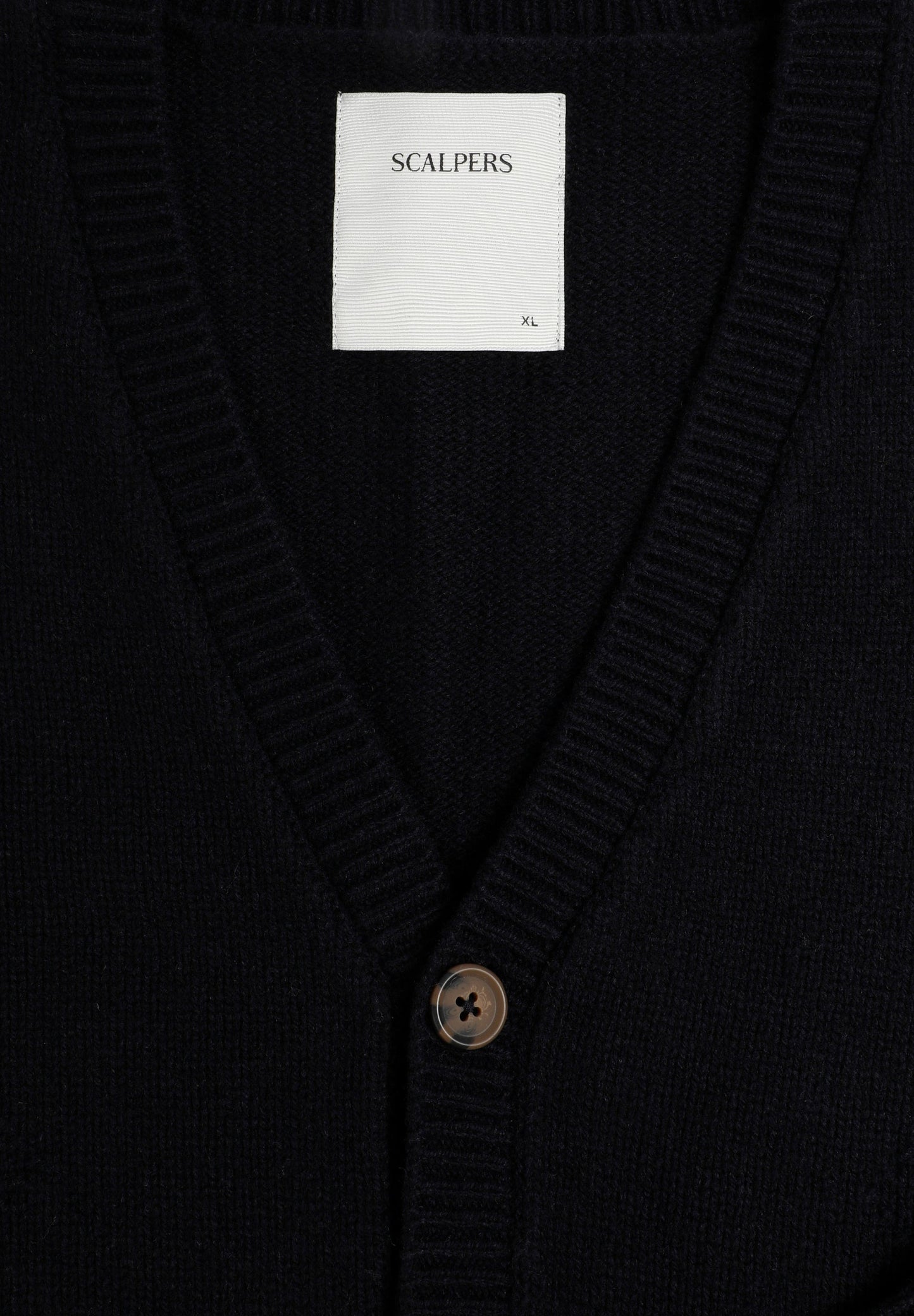 WOOL DIAMOND PATTERN CARDIGAN