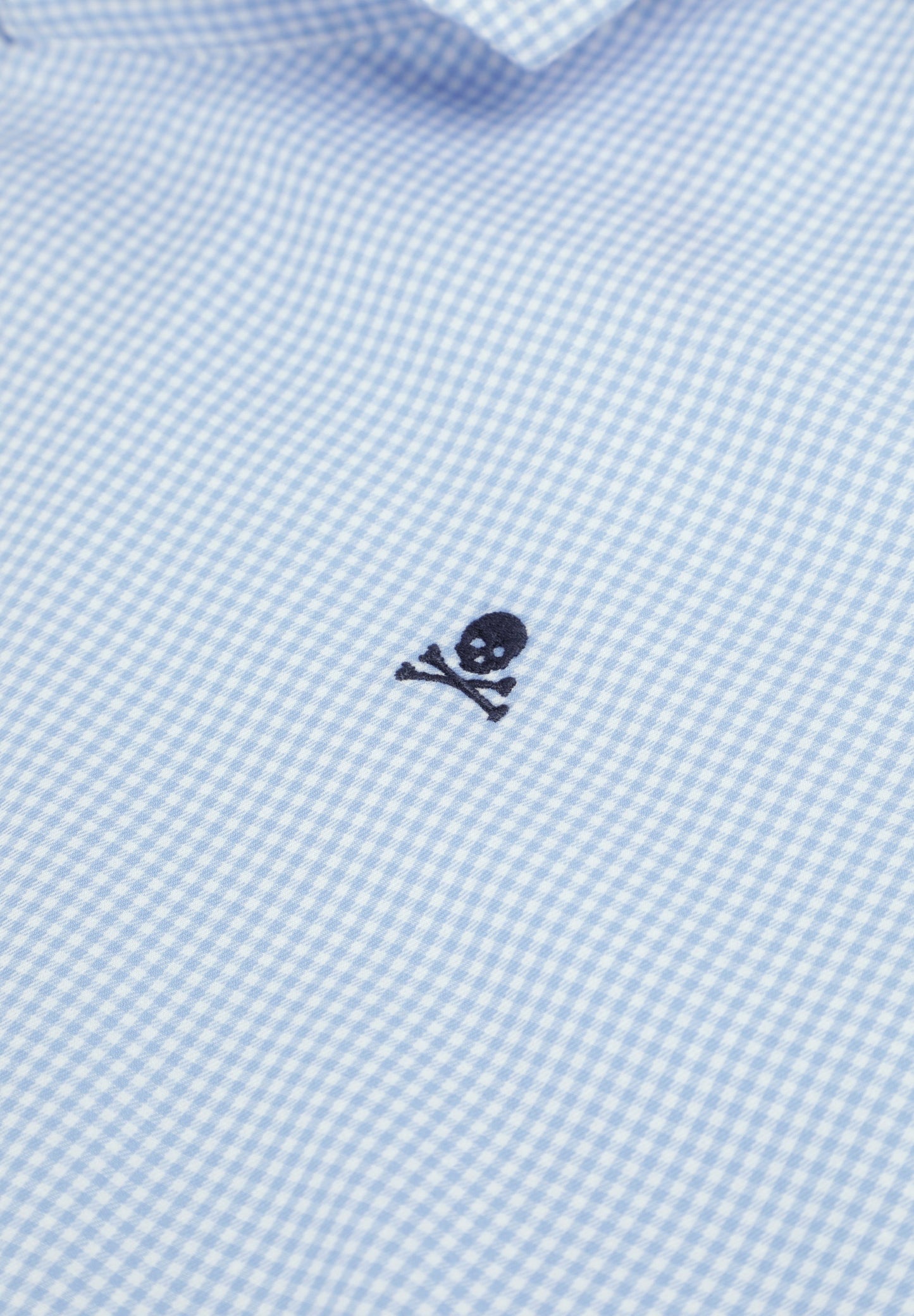 CHECKED SHIRT WITH CONTRAST EMBROIDERY