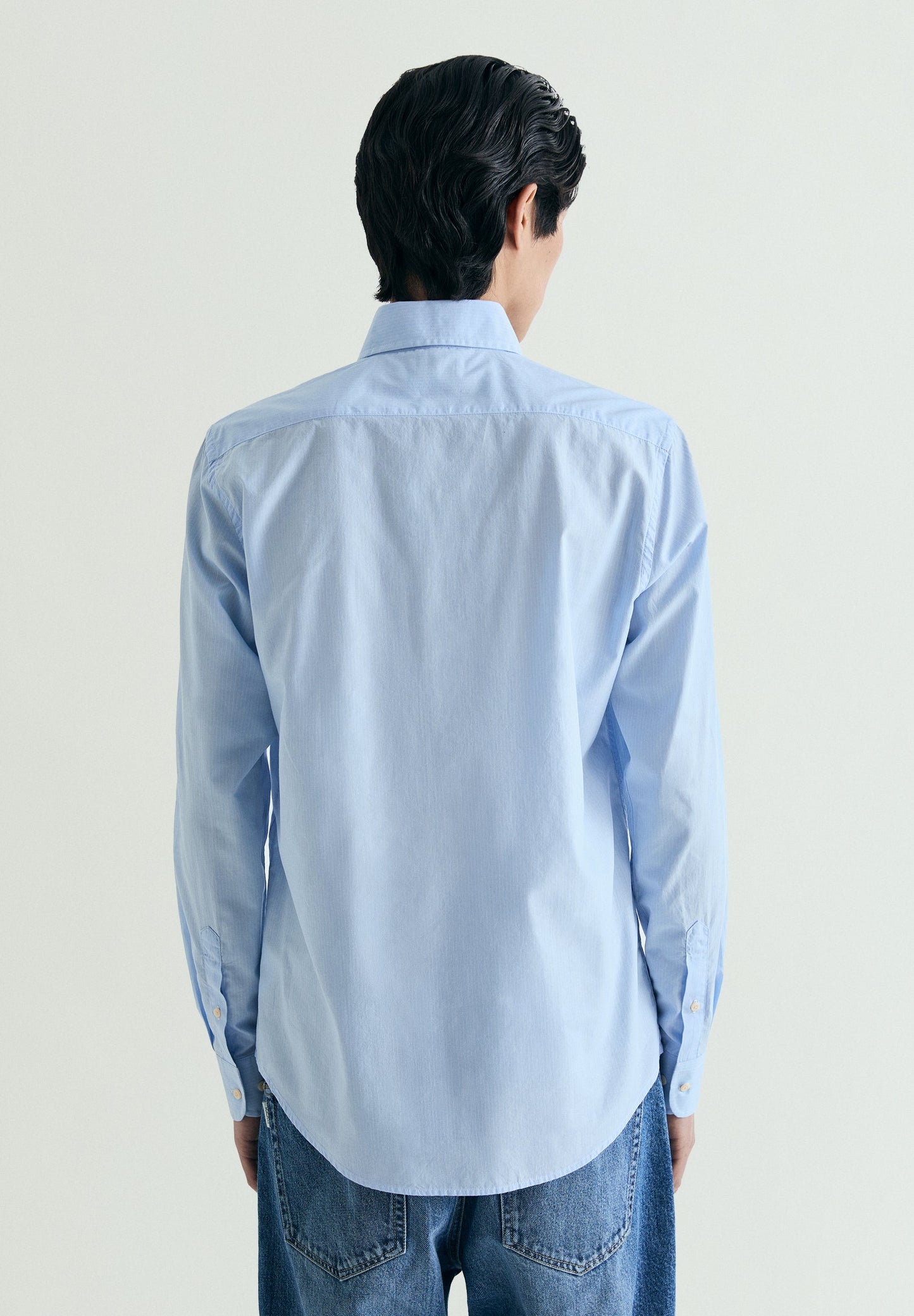 STRIPED SHIRT WITH CONTRAST EMBROIDERY