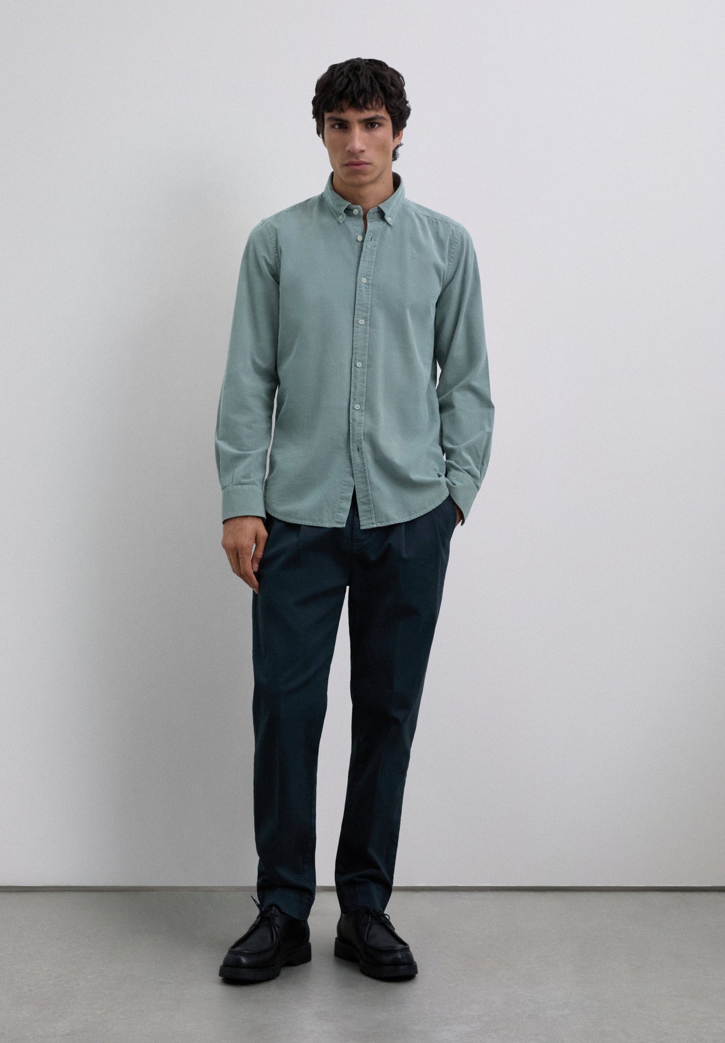 MICRO-CORDUROY SKULL SHIRT