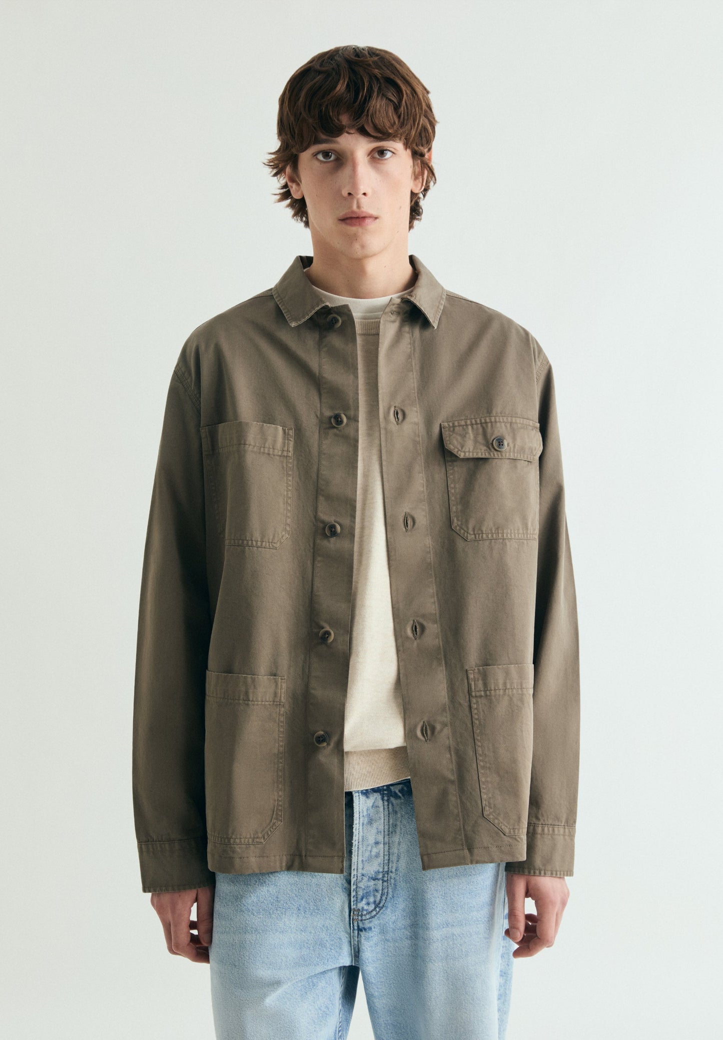 OVERSHIRT WITH BUTTONED POCKETS
