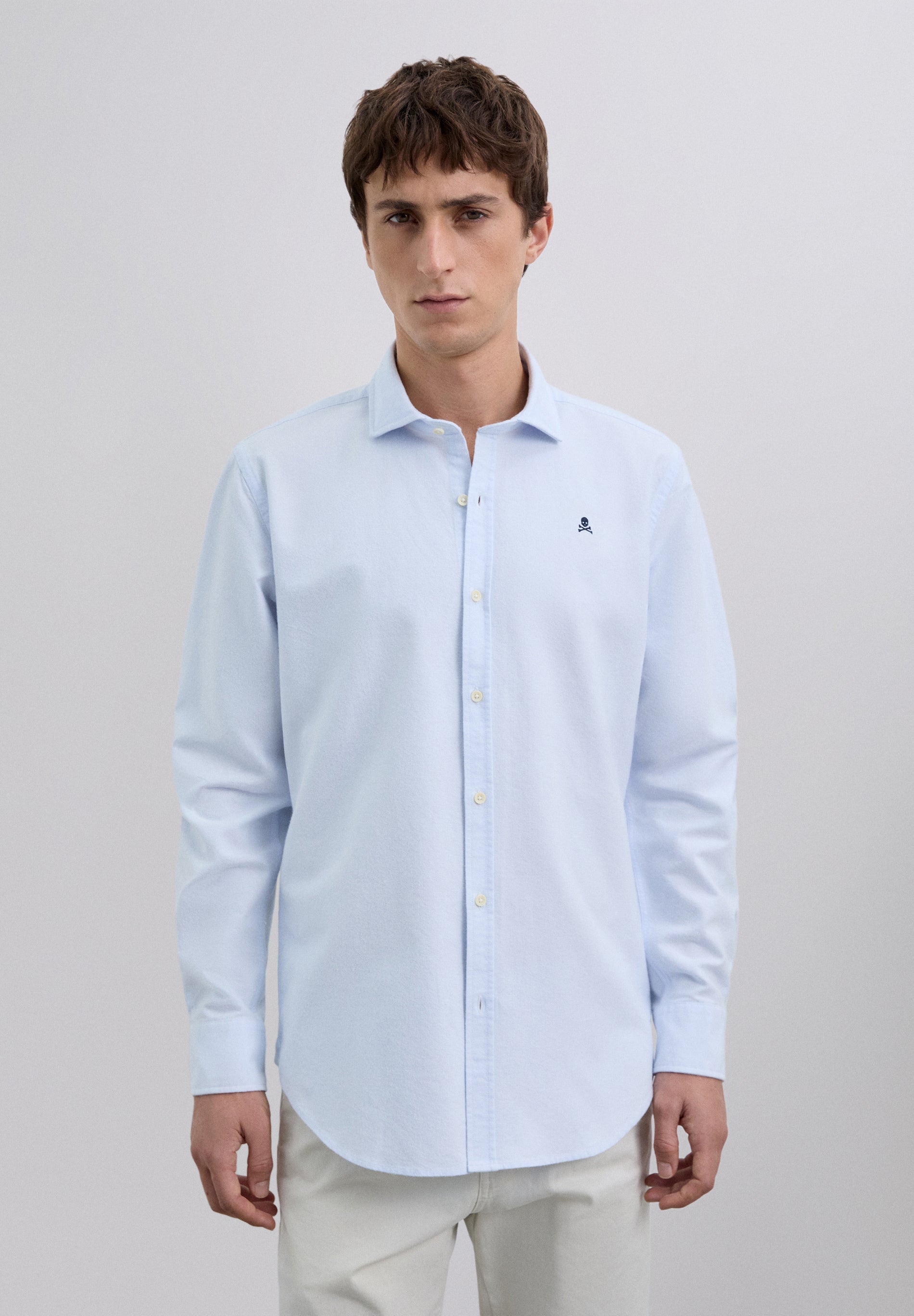 OXFORD SHIRT WITH SKULL