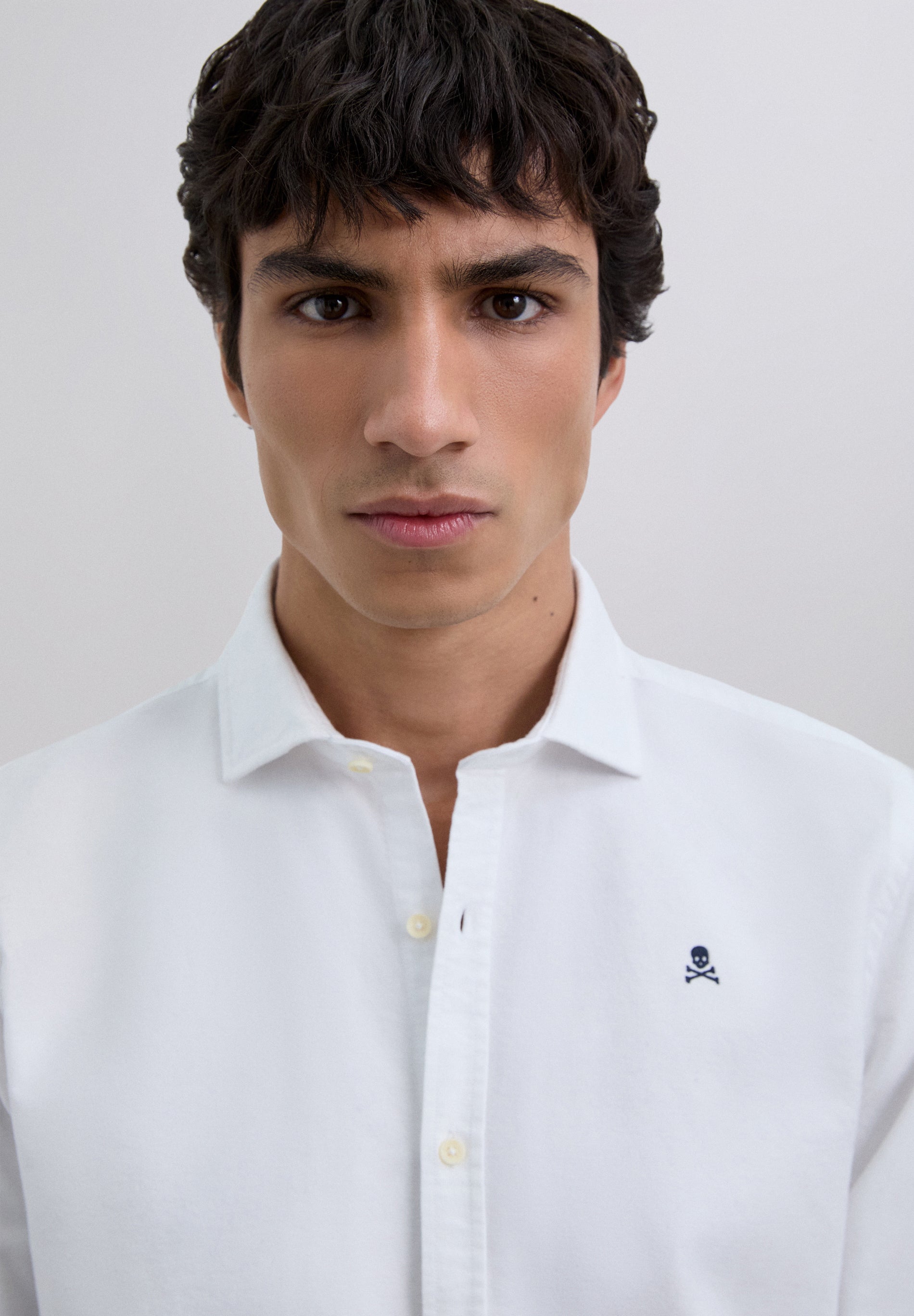 OXFORD SHIRT WITH SKULL