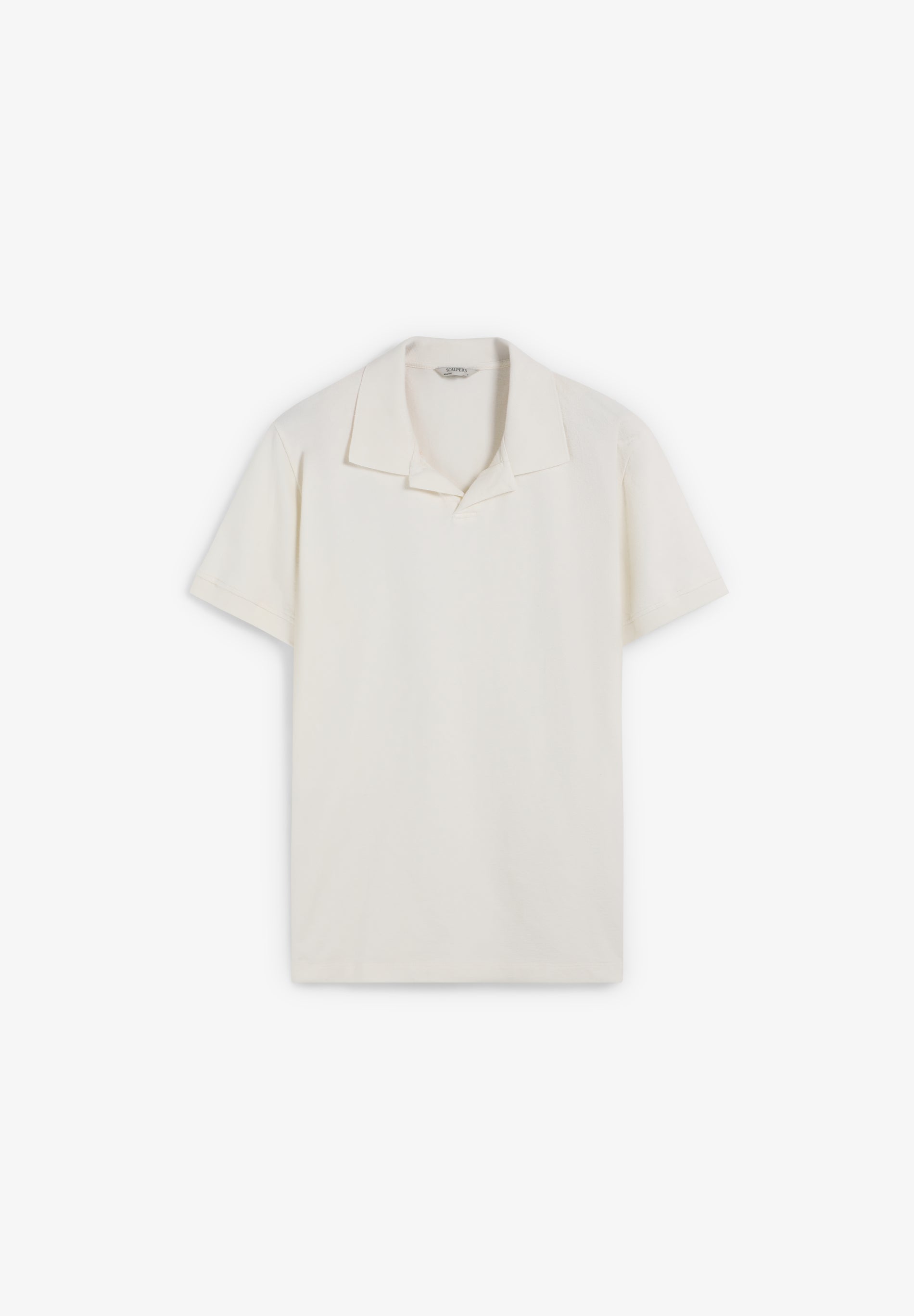 SHORT SLEEVE RUSTIC KNIT POLO SHIRT